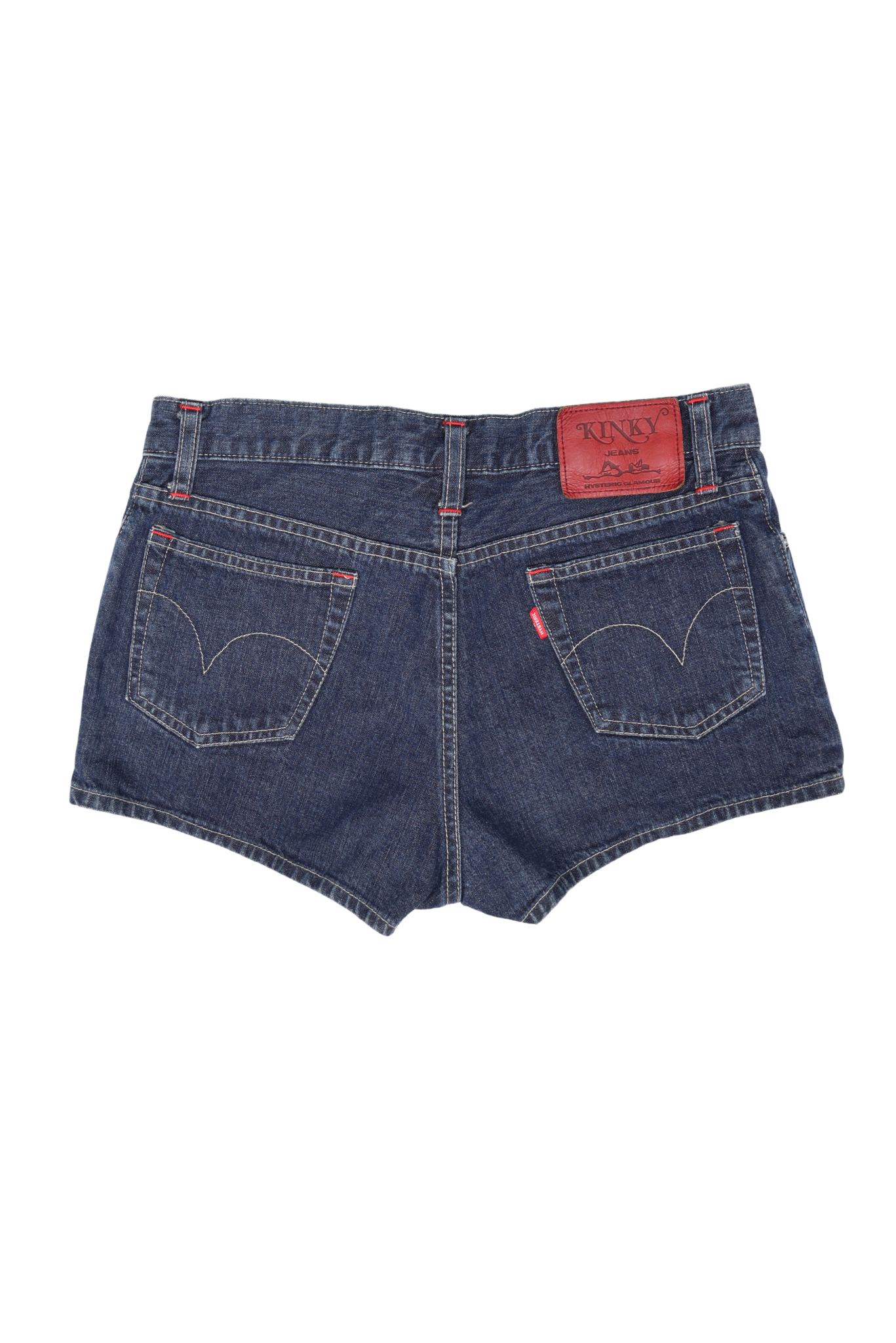 90s Hysteric Glamour "The Super Hys" Patch Denim Mirco Shorts