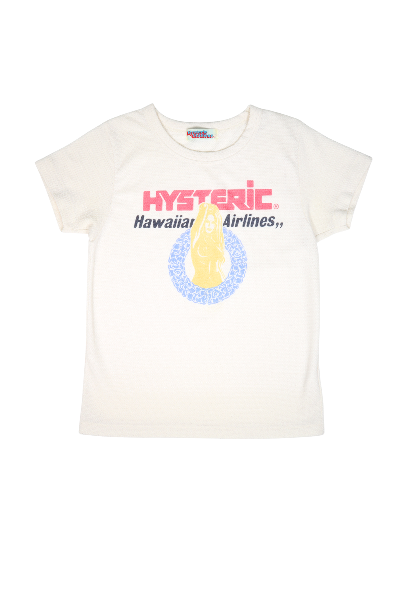 Vintage 1990s Hysteric Glamour Hawaiian Logo Thermal Baby Tee