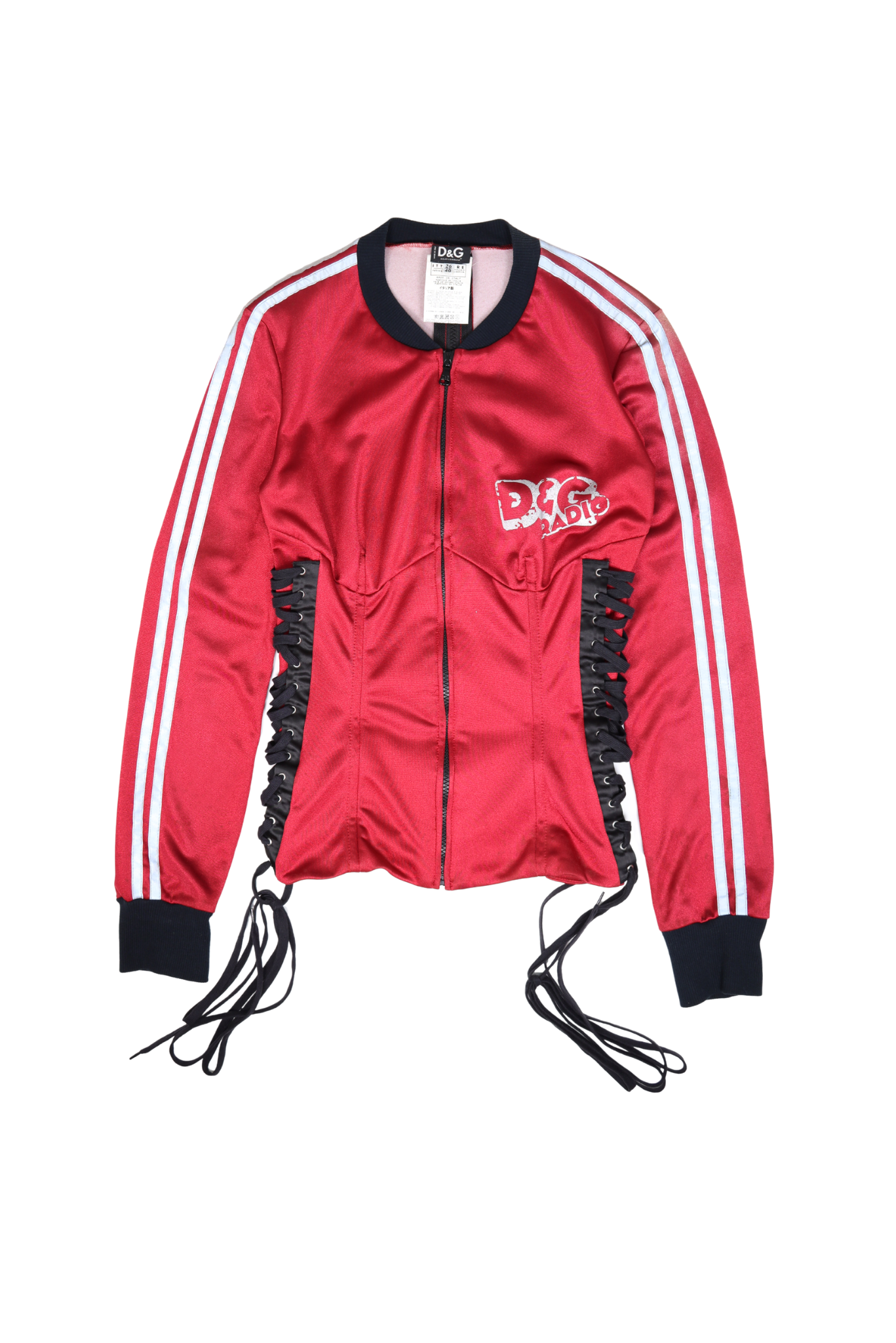 Rare 2000s D&G Archive Lace Up Tracksuit Jacket