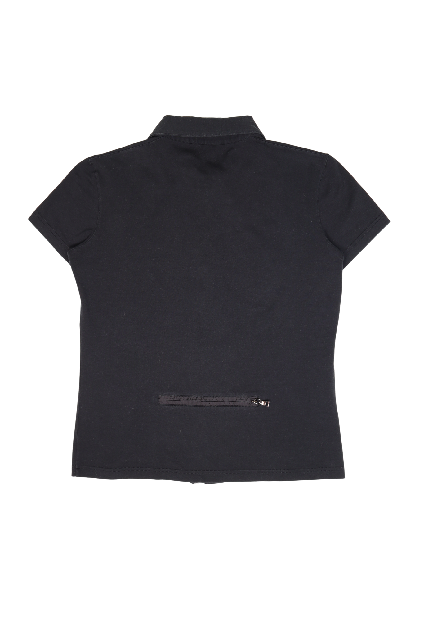 Vintage Prada Sport 00's Black Zip-Up Polo Shirt