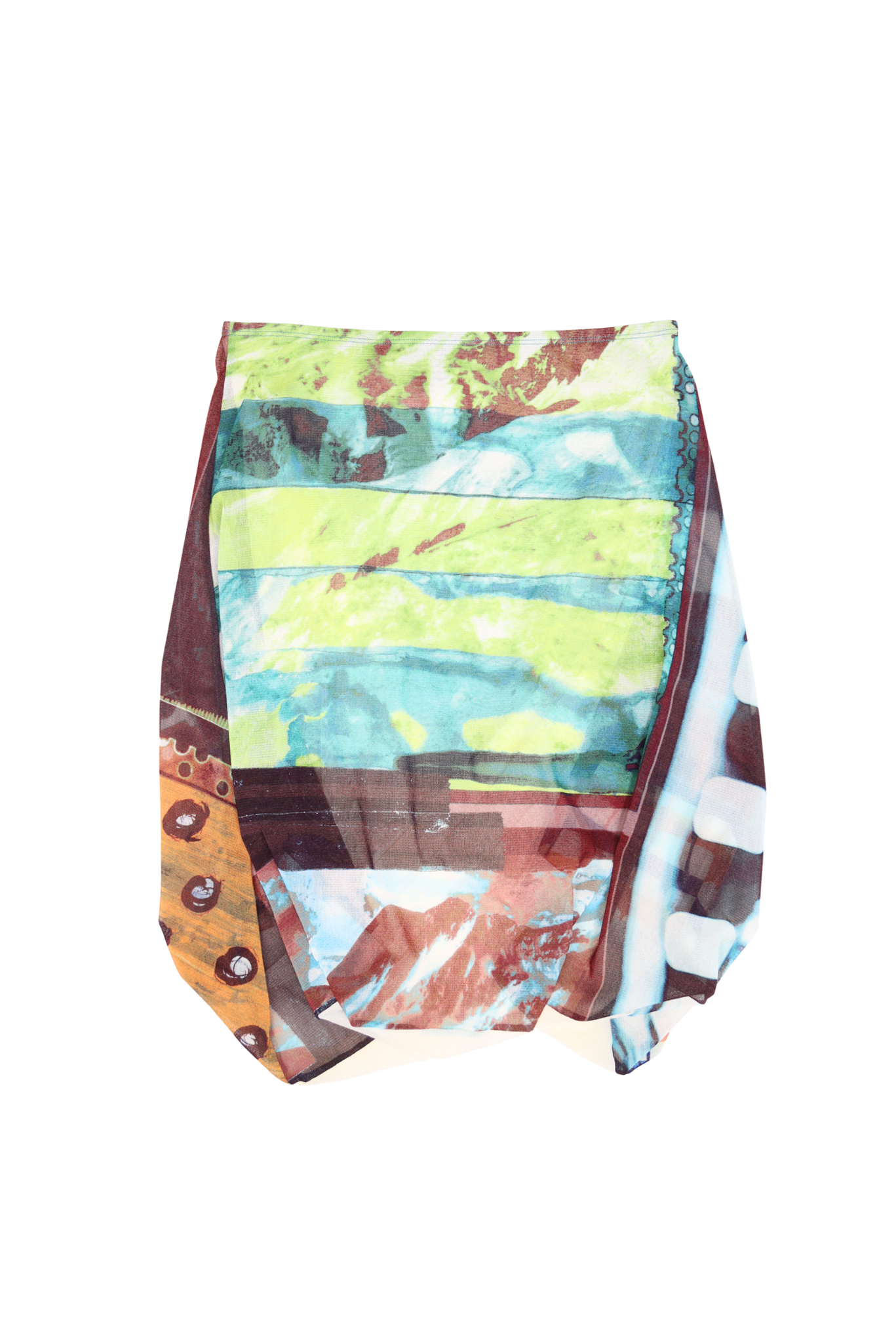 Vintage Jean Paul Gaultier Abstract Print Bubble Skirt