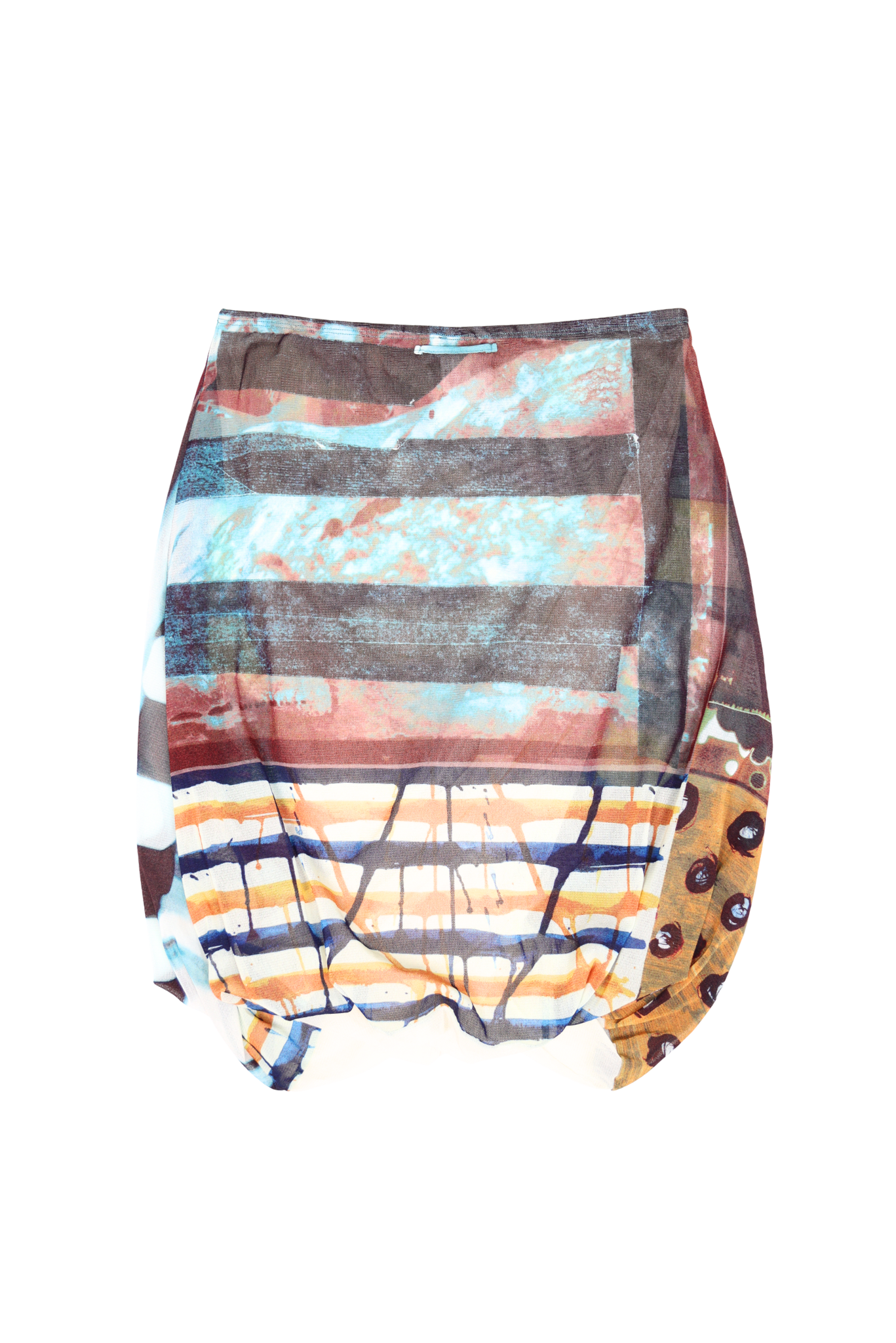 Vintage Jean Paul Gaultier Abstract Print Bubble Skirt