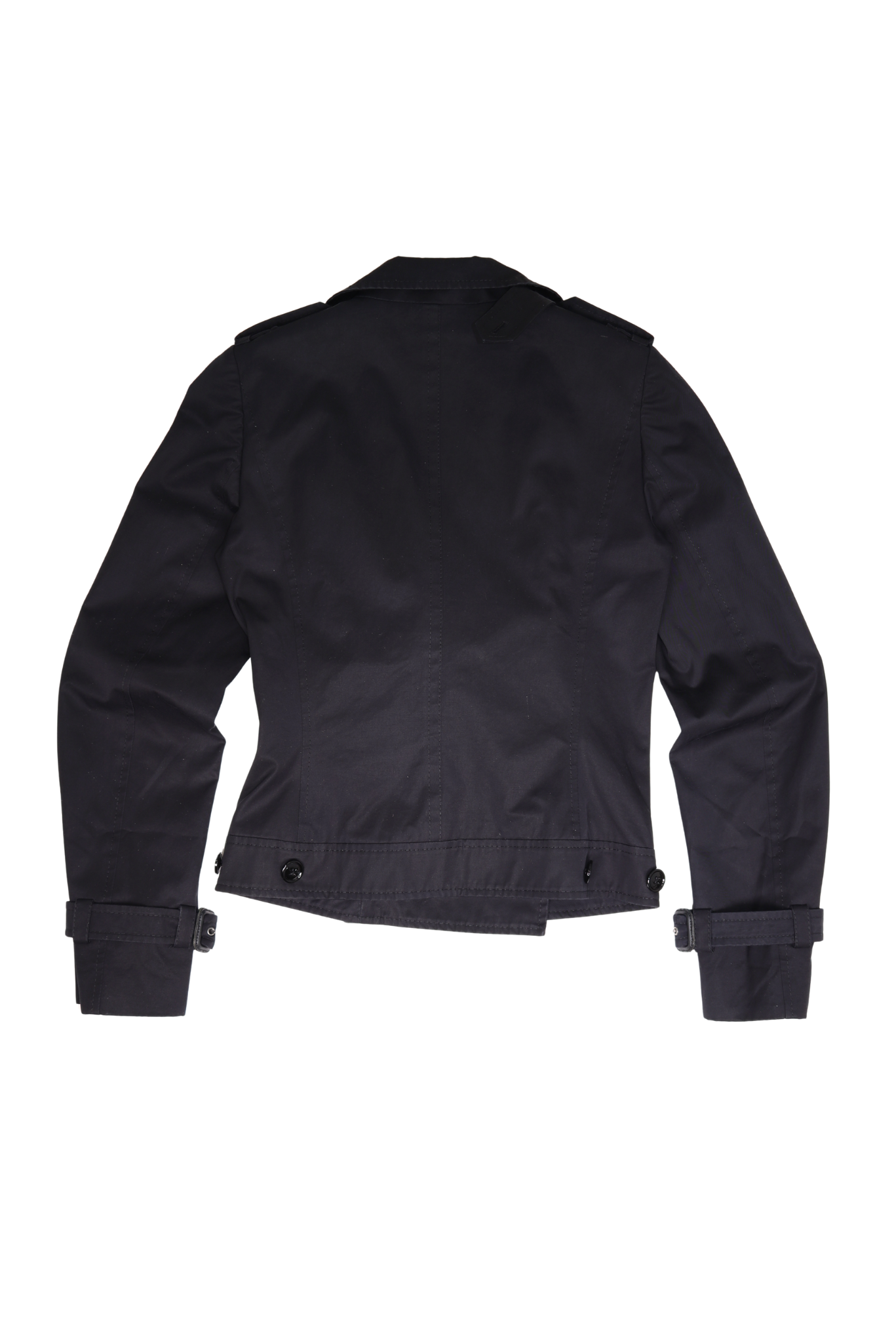 Vintage D&G Black Cropped Trench Jacket