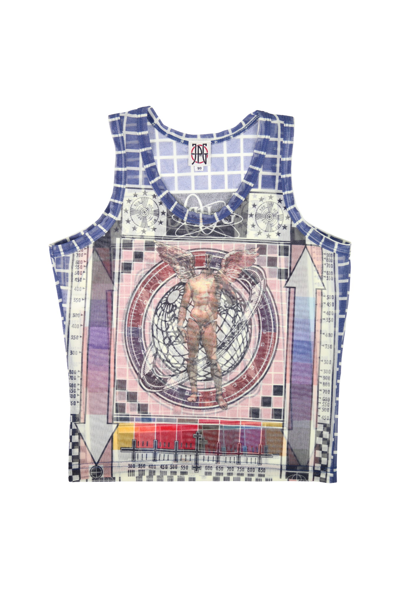 RARE JPG Paris Powernet Mesh Statue of David