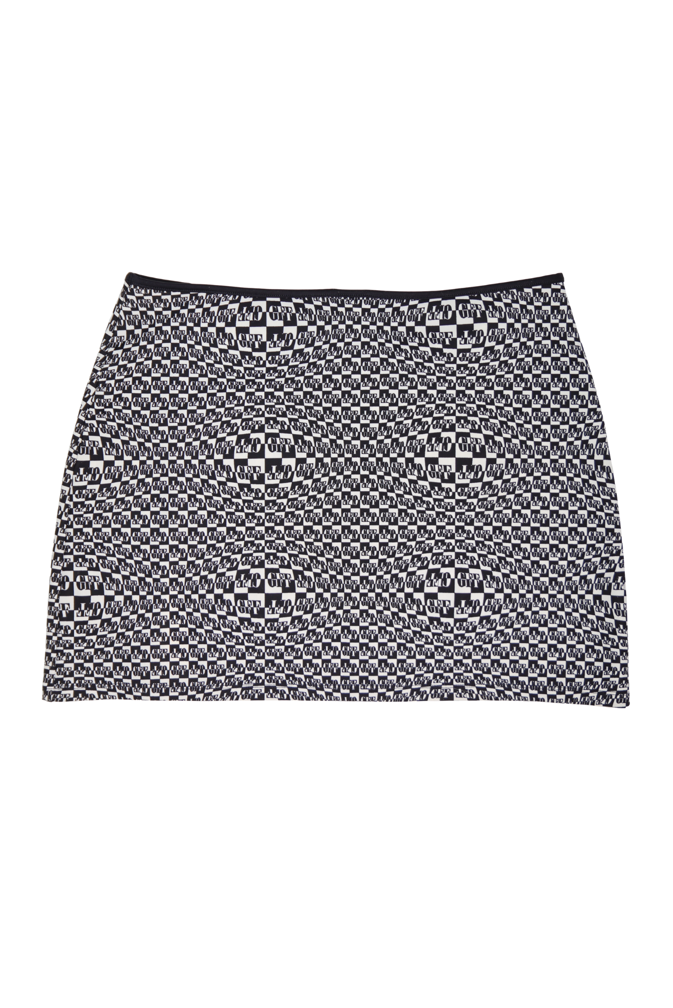 RARE Gianfranco Ferre Optic Logo Print Halter & Skirt Set