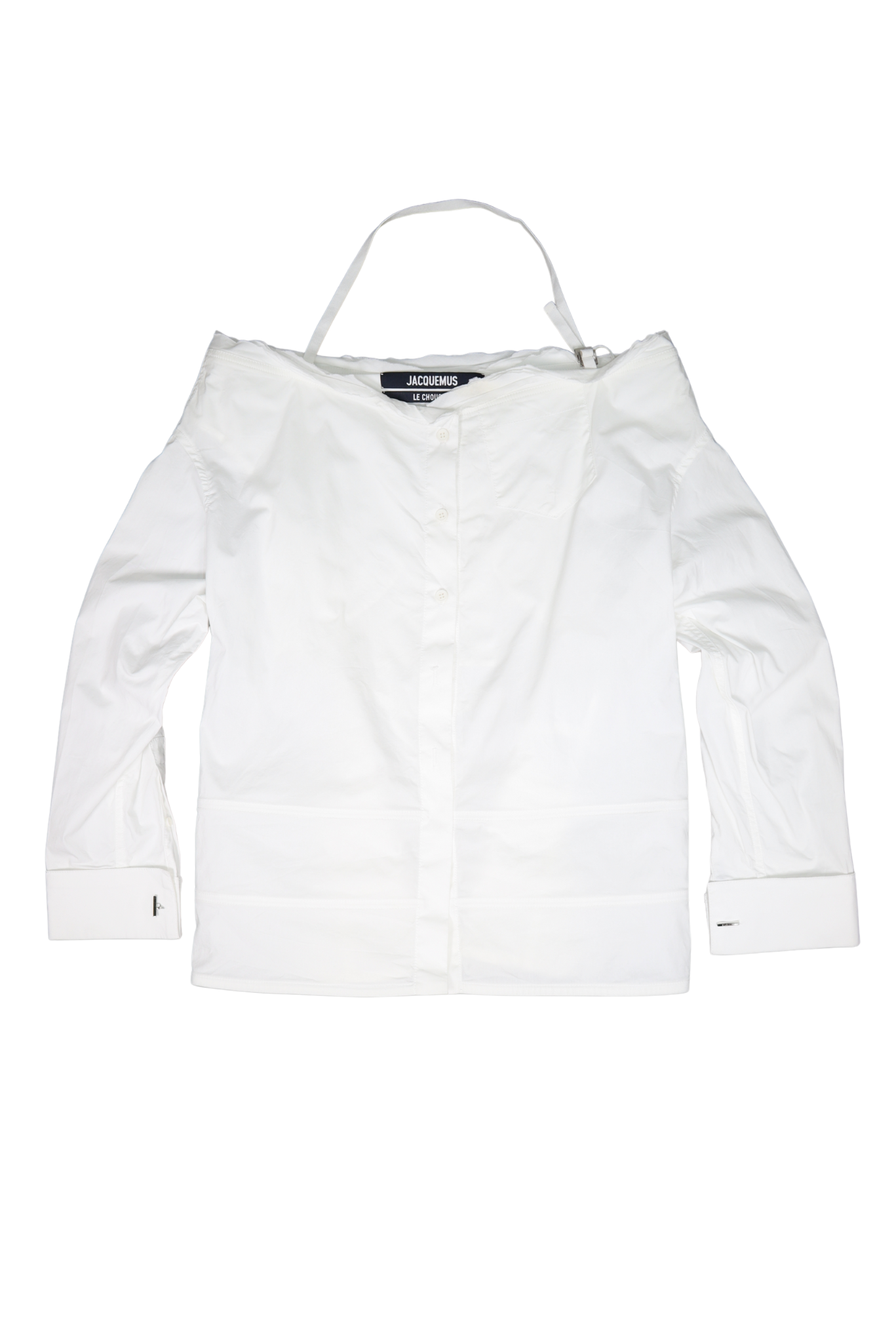 Jacquemus La Chemise Peplo White Button Down Shirt