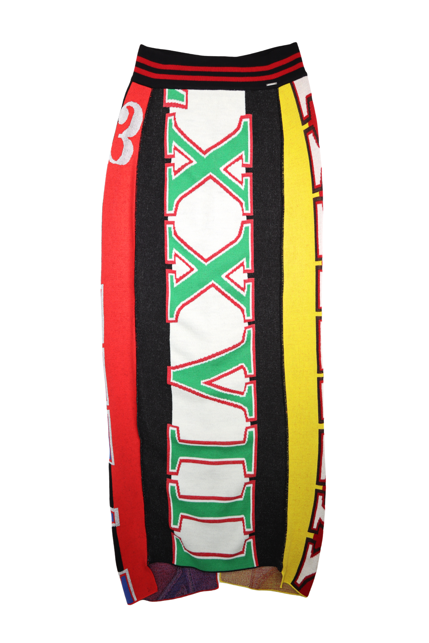 Rare Vintage Diesel Roman Numerals Knit Maxi Skirt