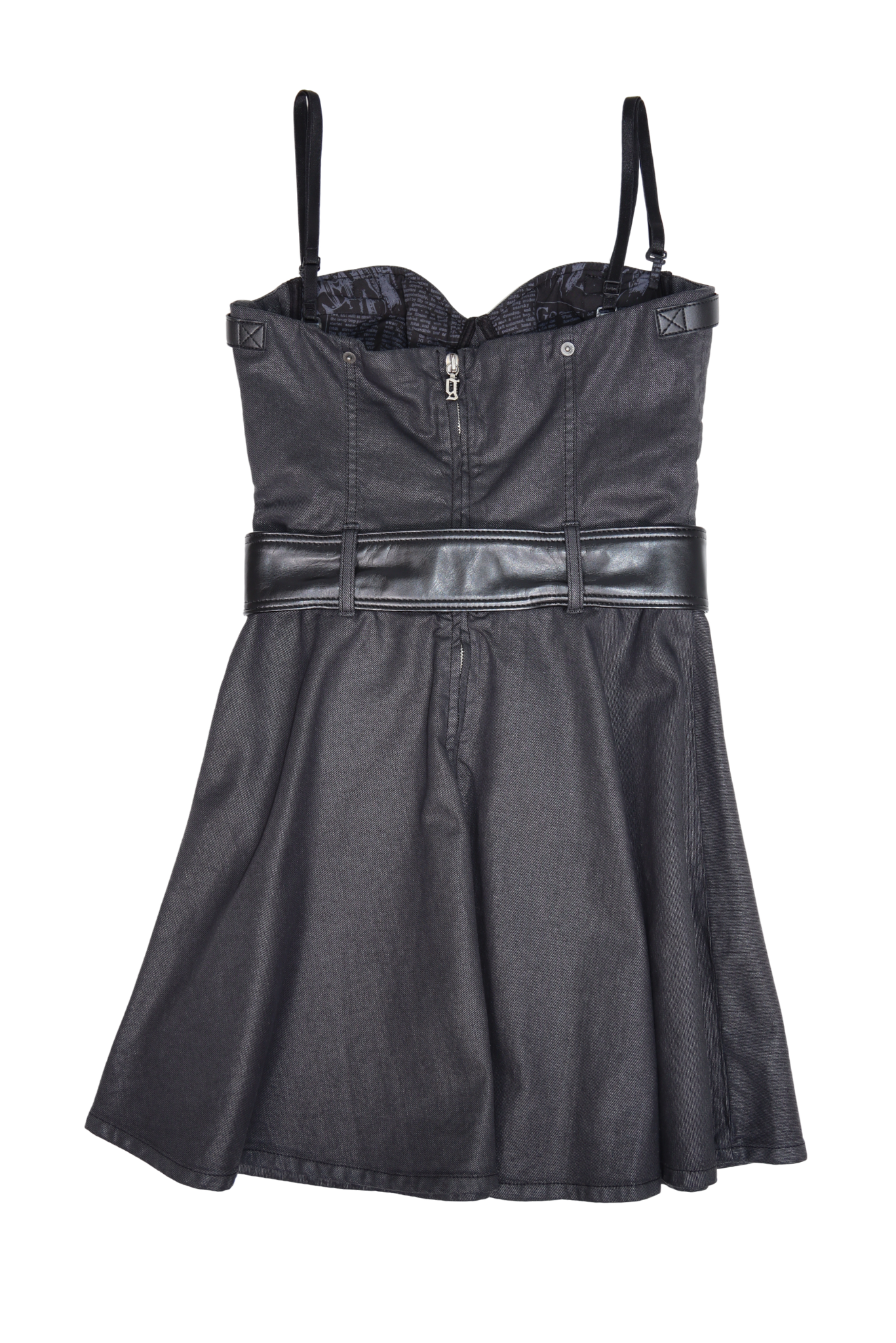 2011 John Galliano Rare Goth Moto Dress