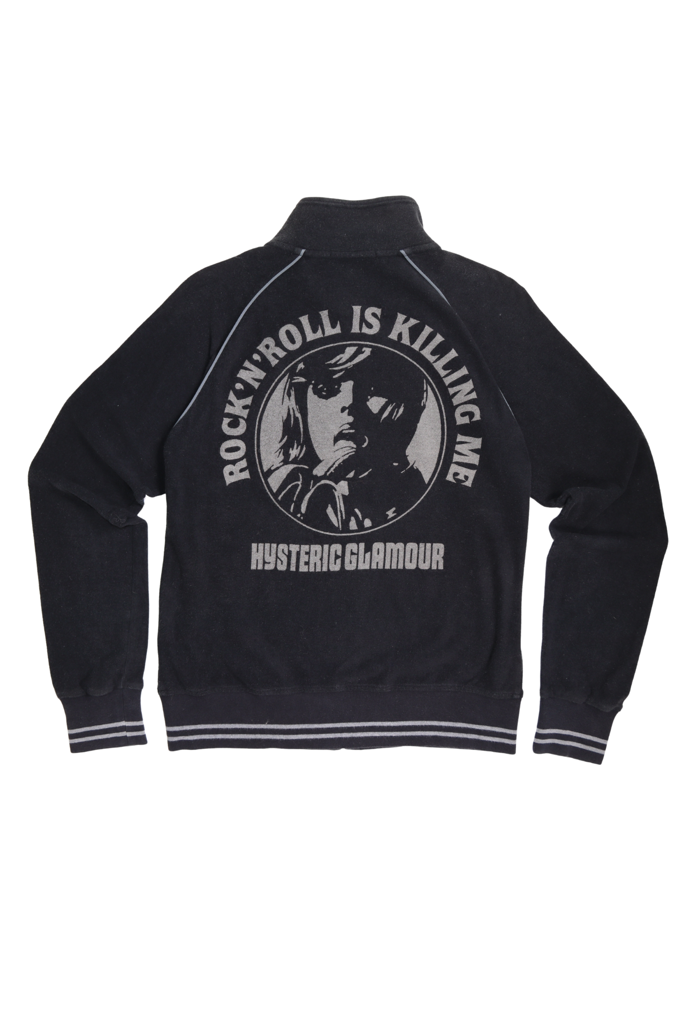 Vintage Hysteric Glamour “Rock’ N’ Roll Is Killing Me” Zip-up Track Jacket