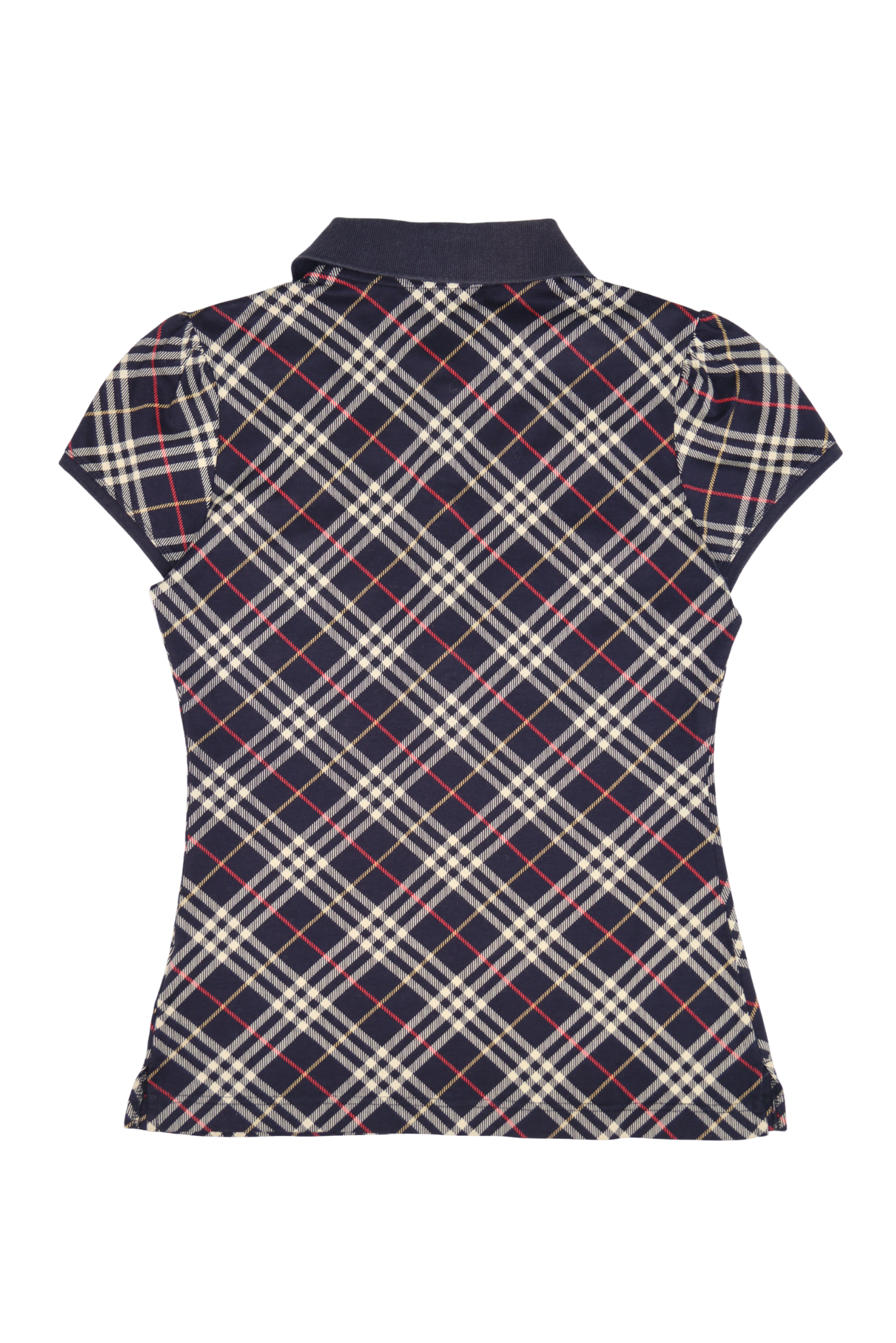 Vintage Burberry Blue Label Nova Check Polo Shirt