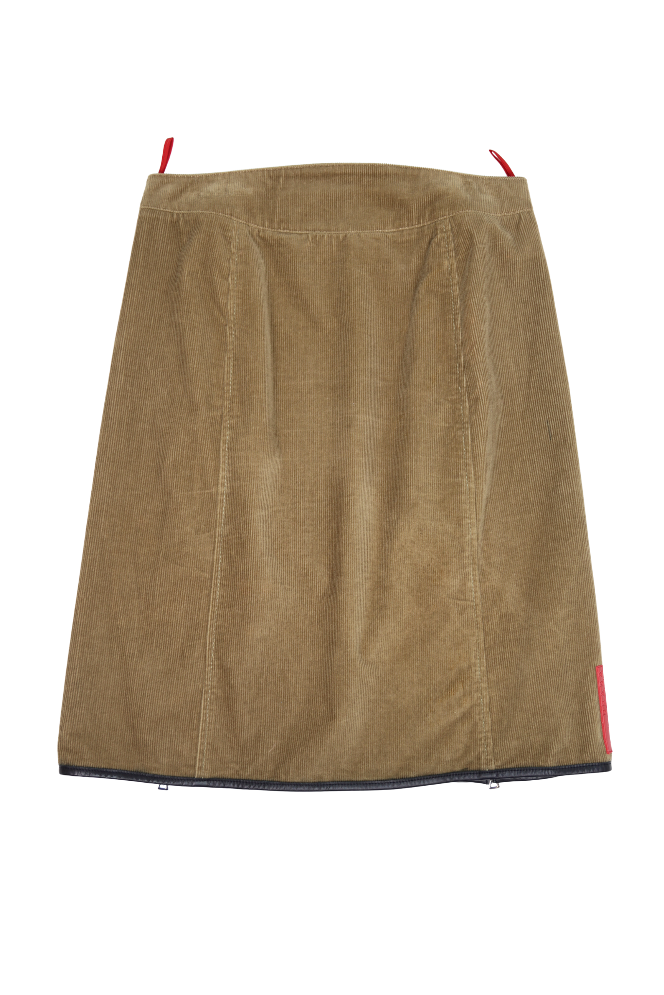 Vintage Prada Sport Linea Rossa Corduroy Midi Skirt