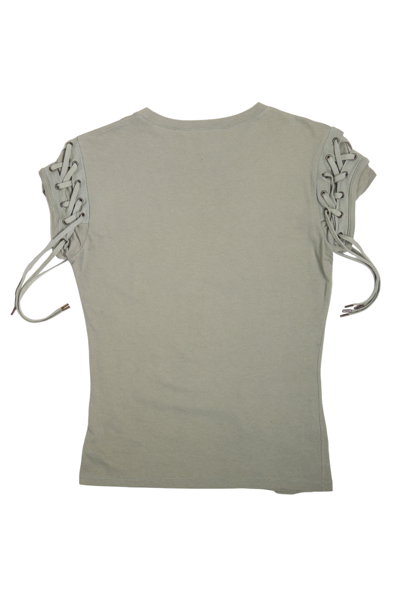 2003 Christian Dior Khaki Lace-Up Cargo Shirt