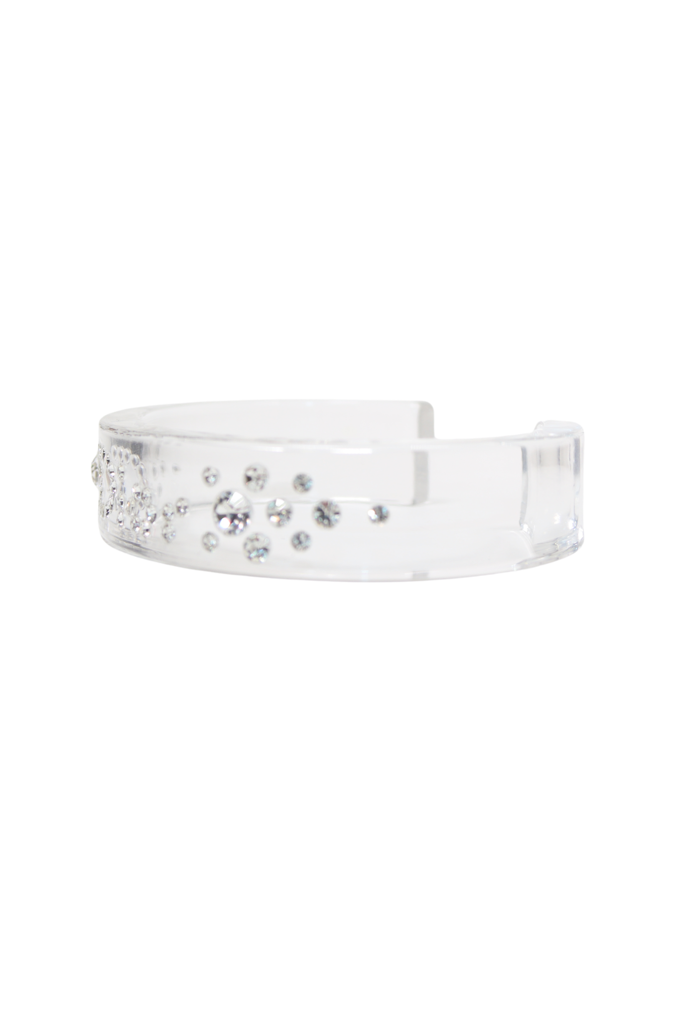 Christian Dior Rhinestoned Clear Bangle Bracelet