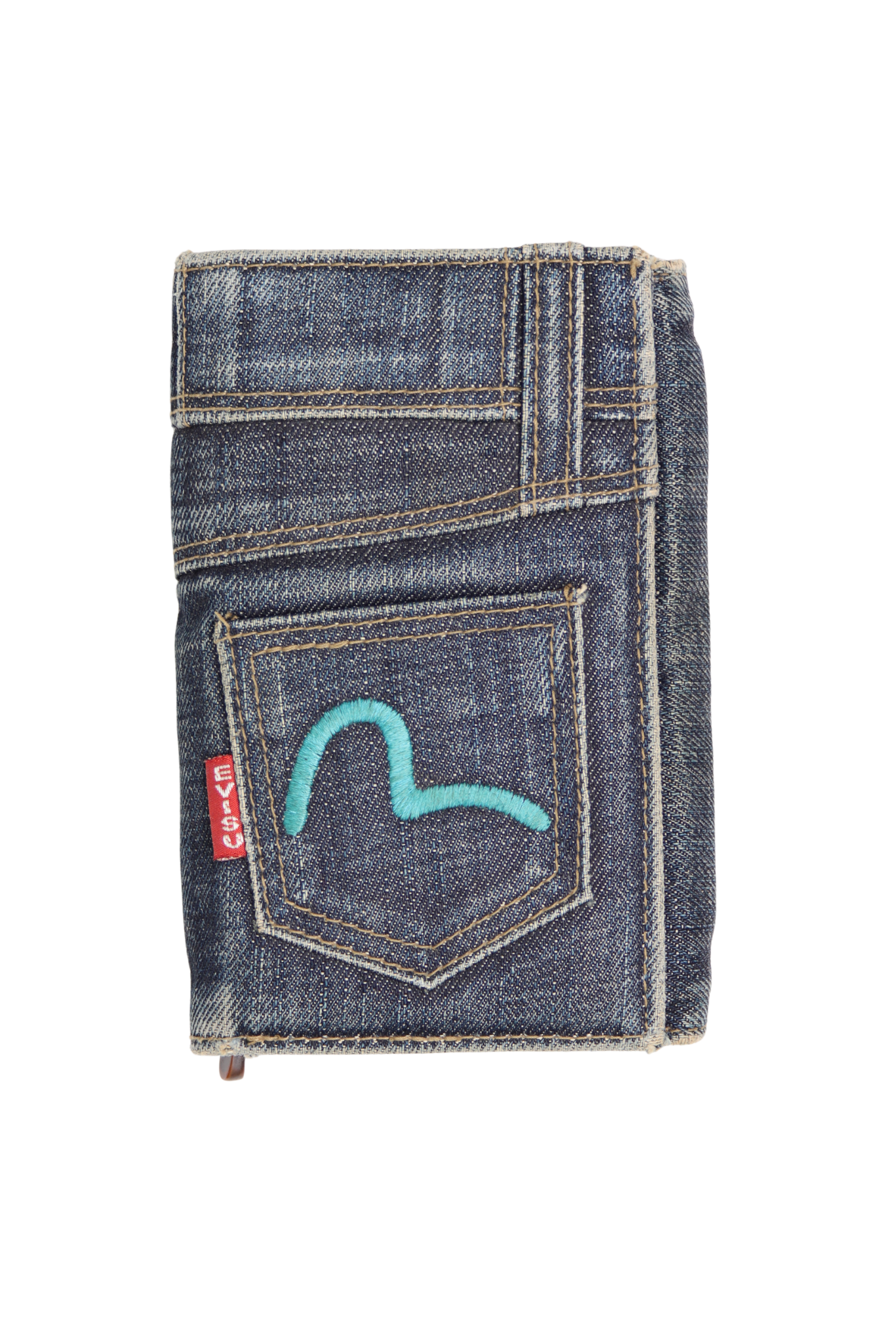 RARE 2000’s Archival Evisu Denim Bi-Fold Wallet