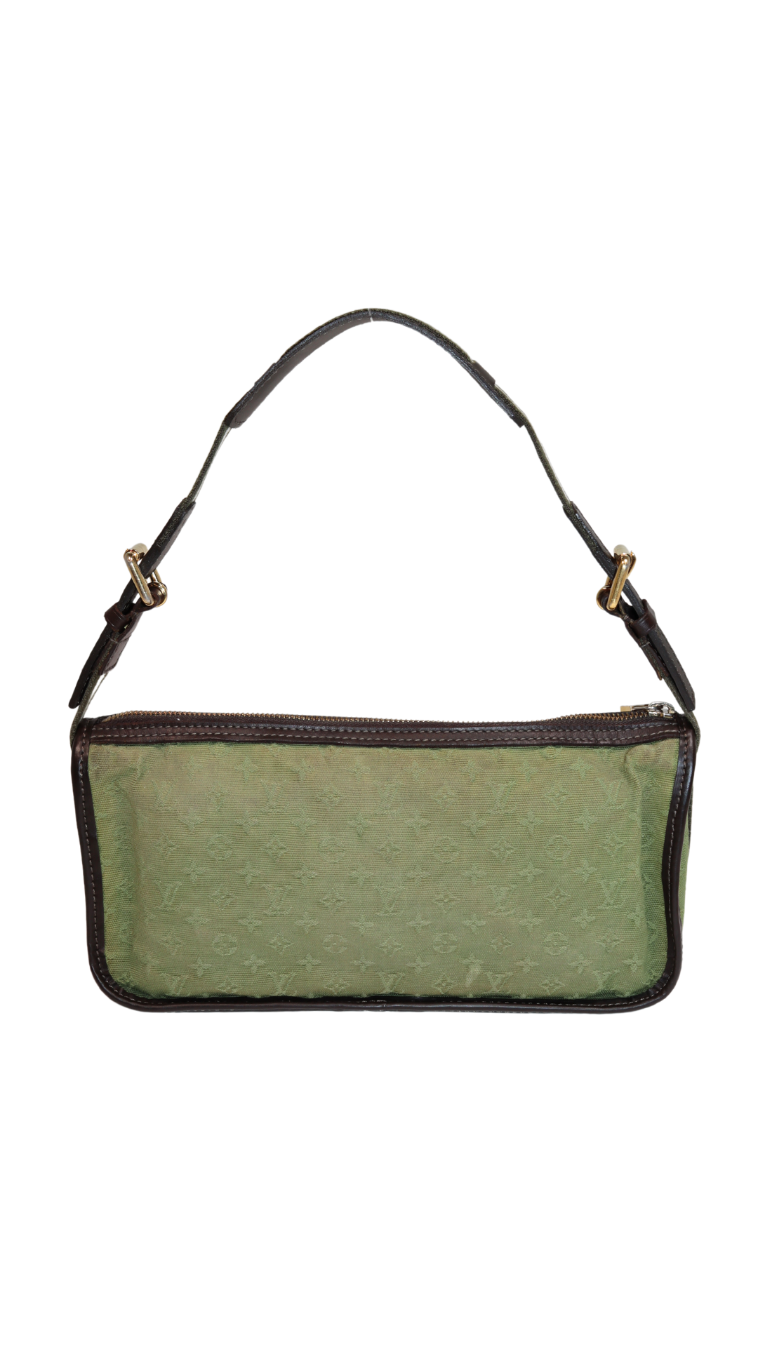 Louis Vuitton Mini Lin Pouchette Olive Shoulder Bag