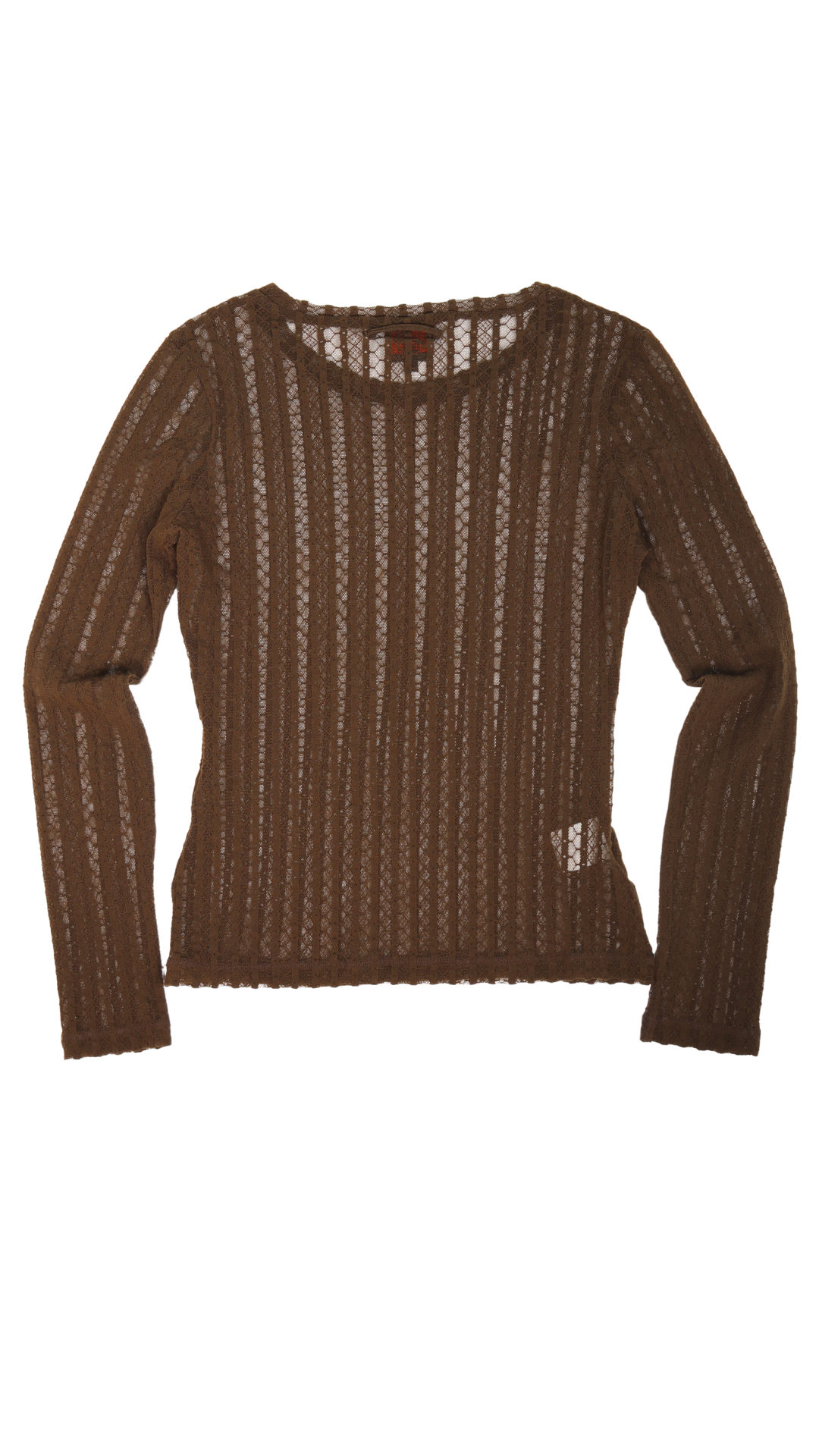 Vintage Jean Paul Gaultier Brown Gothic Lace L/s Top