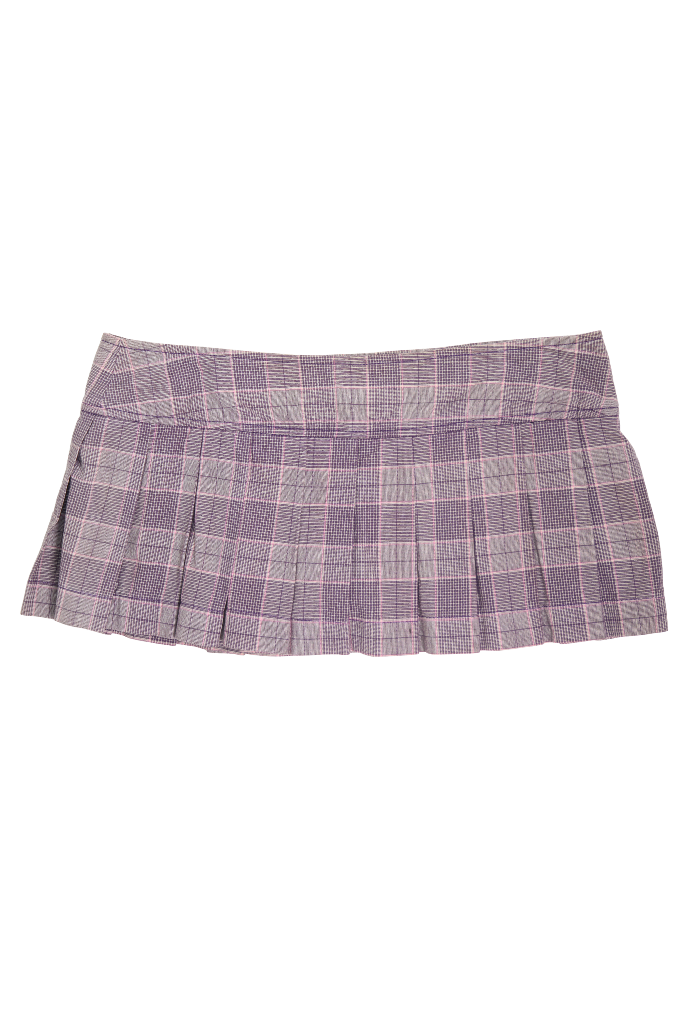 Vintage Miss Sixty Pleated Mirco Mini Skirt in Pink / Brown