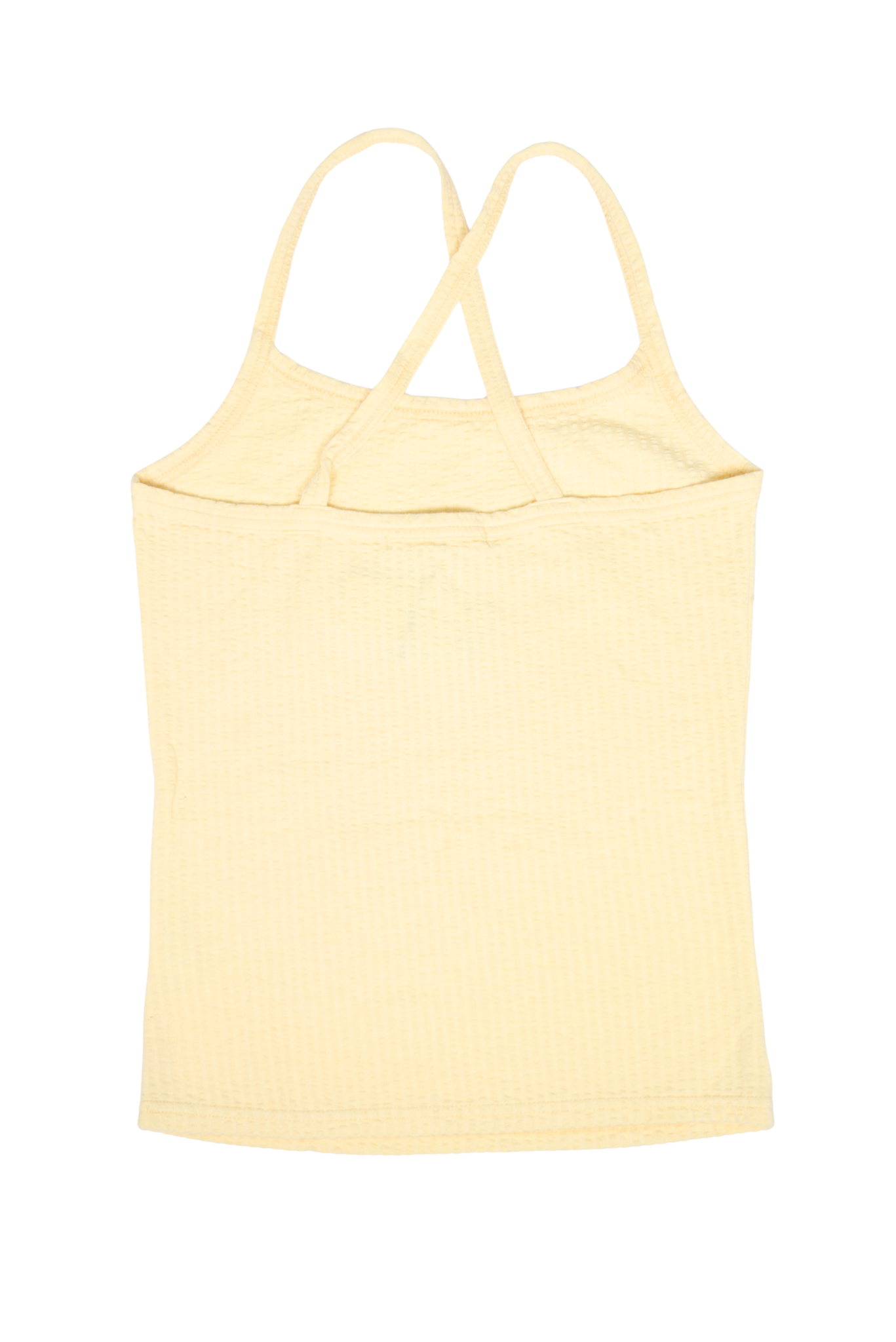 Vintage Hysteric Glamour “HYSTERIC” Yellow Ribbed Tank Top