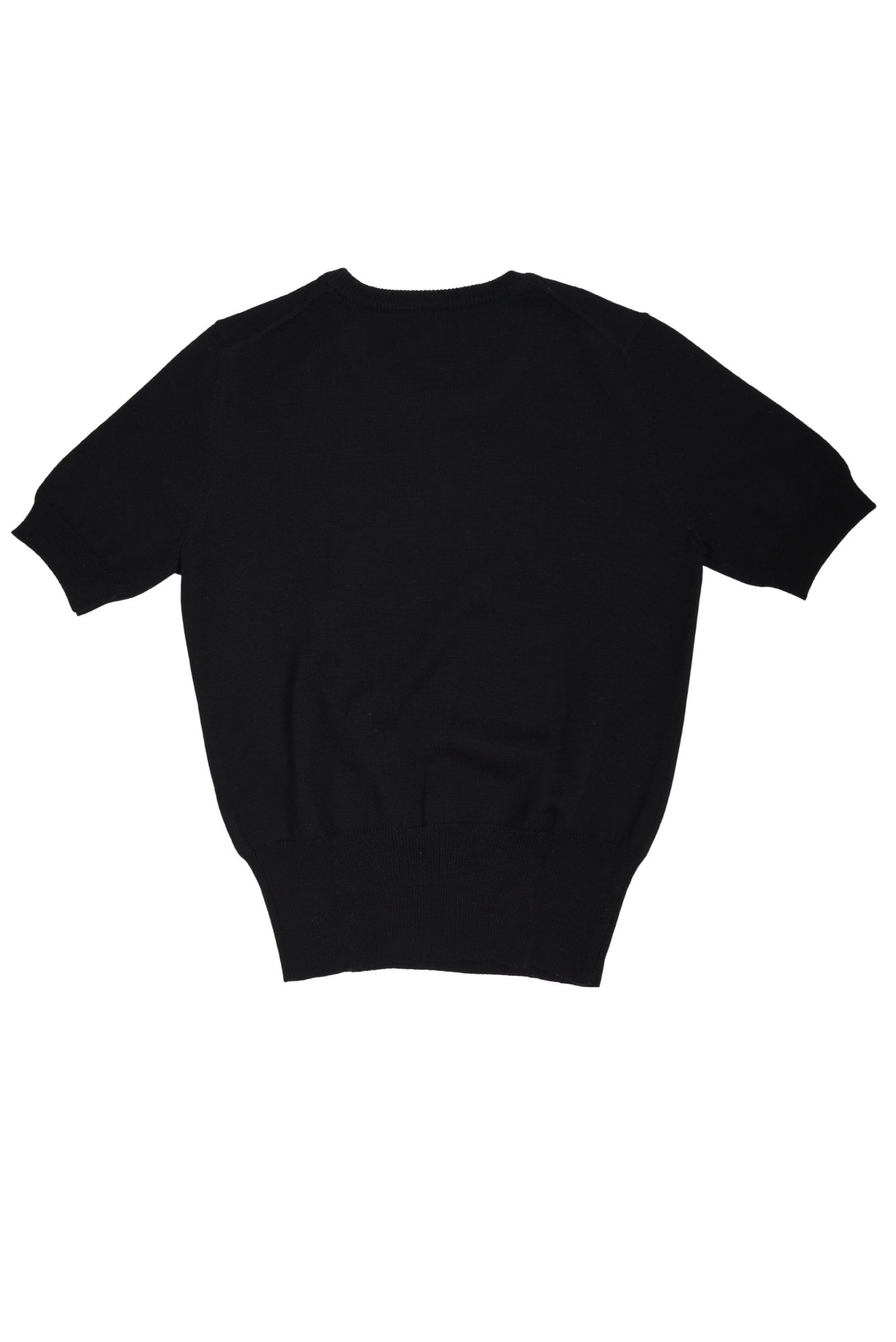 Vivienne Westwood Red Center Orb Logo Black Knit Short Sleeve