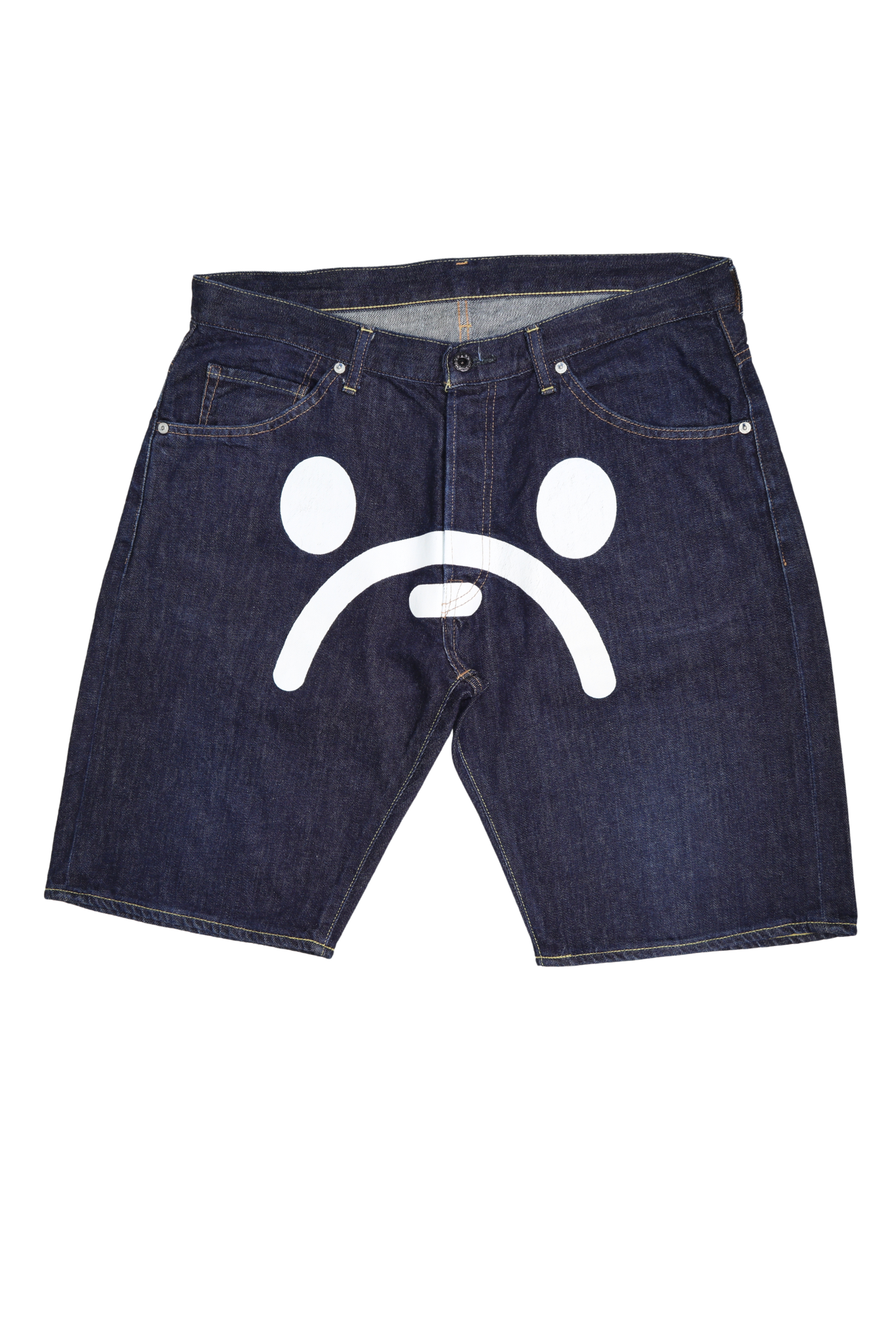 RARE A Bathing Ape “Milo Face” Indigo Denim Short