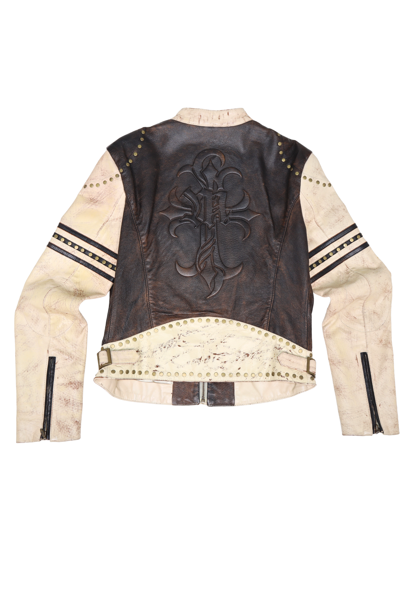 RARE Vintage Wilsons Leather Maxima Distressed Brown Leather Jacket