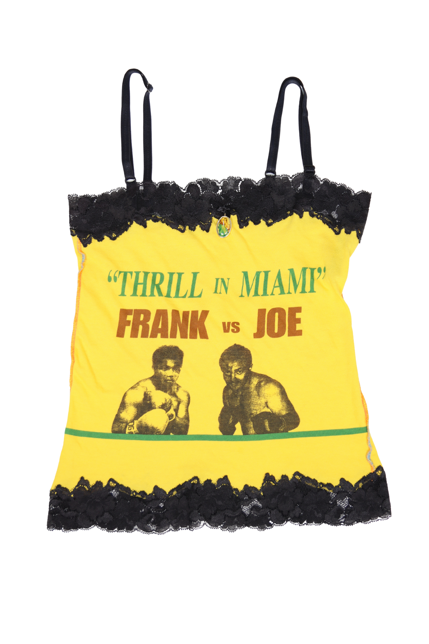 Vintage Rare D&G “Thrill in Miami” Boxing Lace Tank
