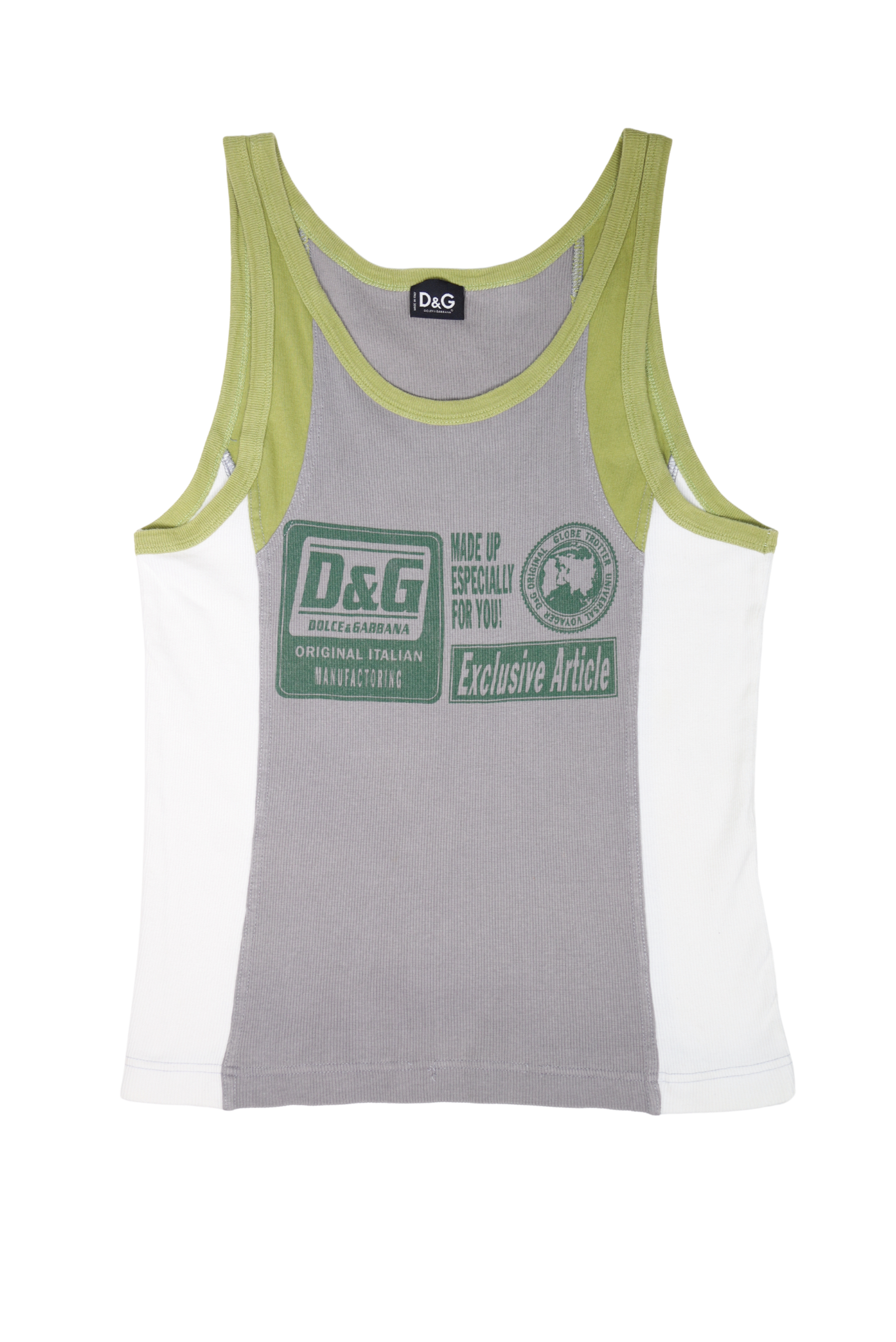 Vintage D&G "Exclusive Article" Ribbed Tank Top