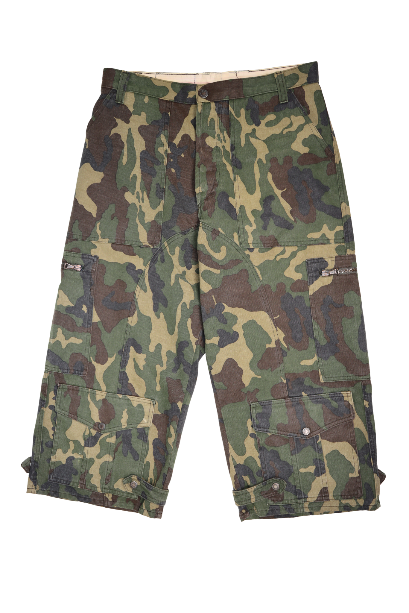 Rare Vintage Dolce & Gabbana Camo Baggy Cargo Capri