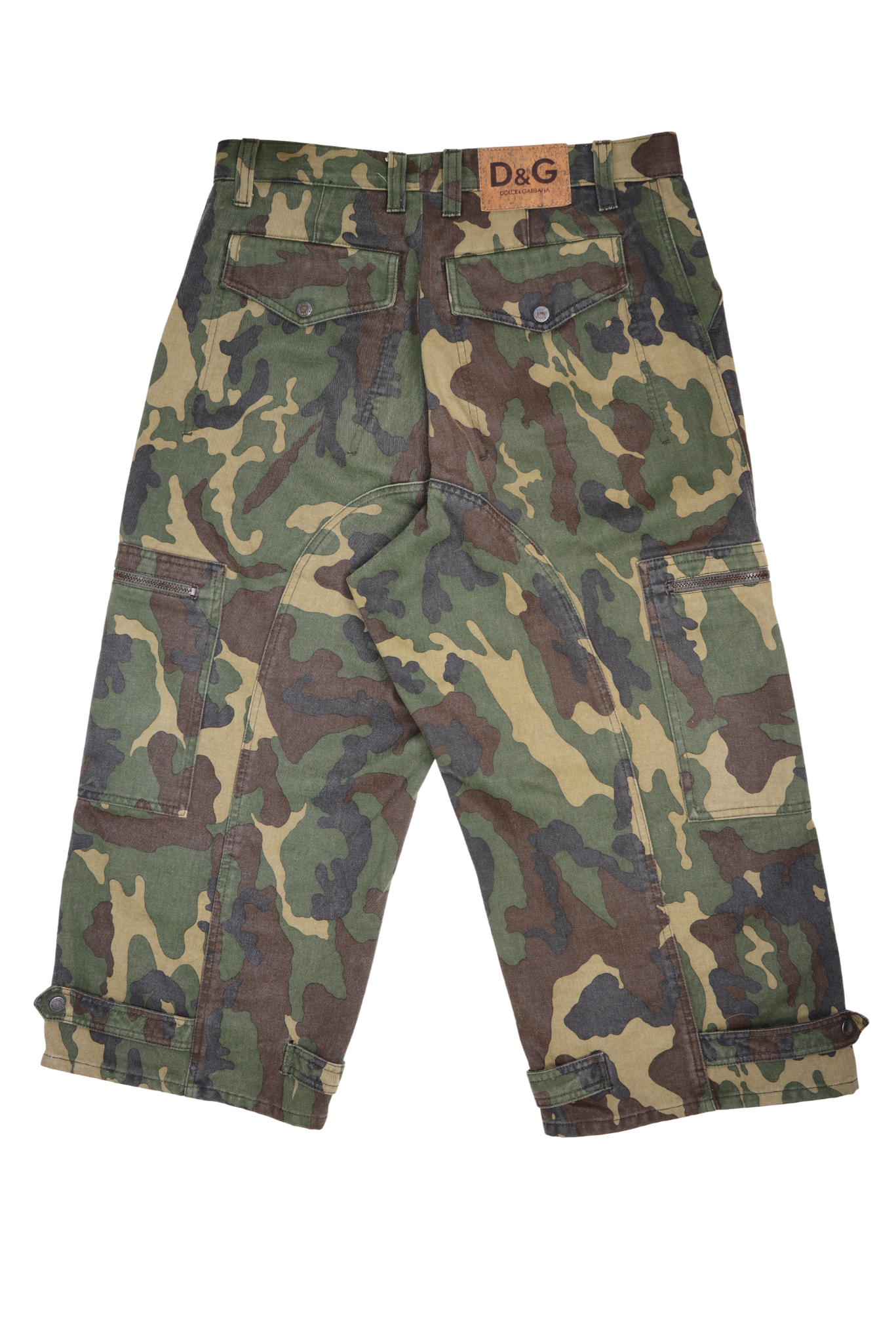 Rare Vintage Dolce & Gabbana Camo Baggy Cargo Capri