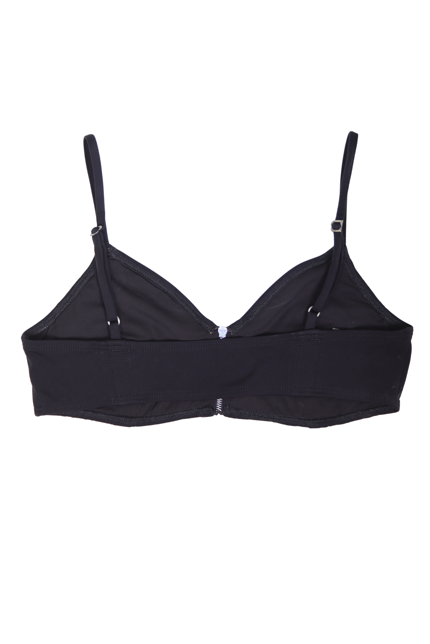BALENCIAGA PARIS Black Topstitch Bra Top