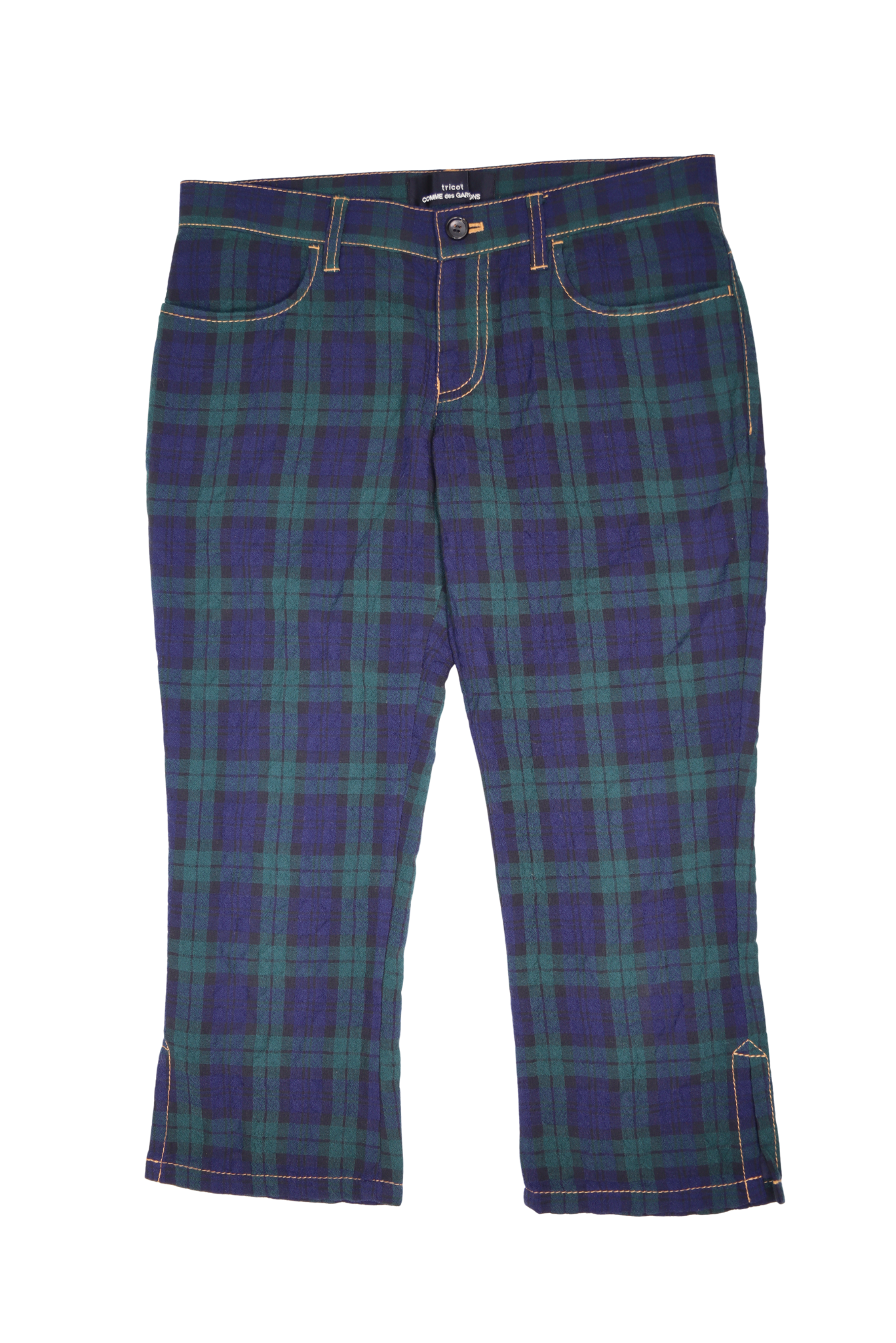 Tricot Comme Des Garçon Tartan Navy/Green Capri