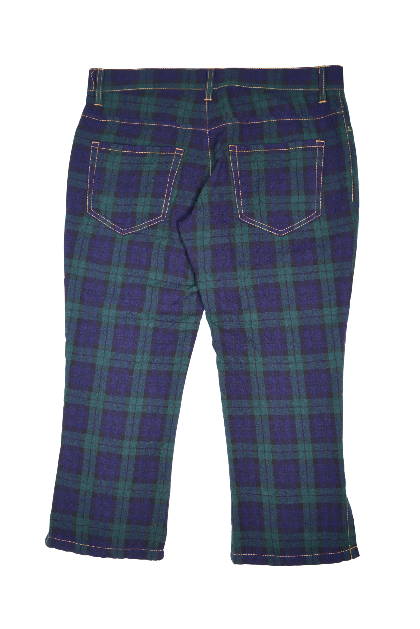Tricot Comme Des Garçon Tartan Navy/Green Capri