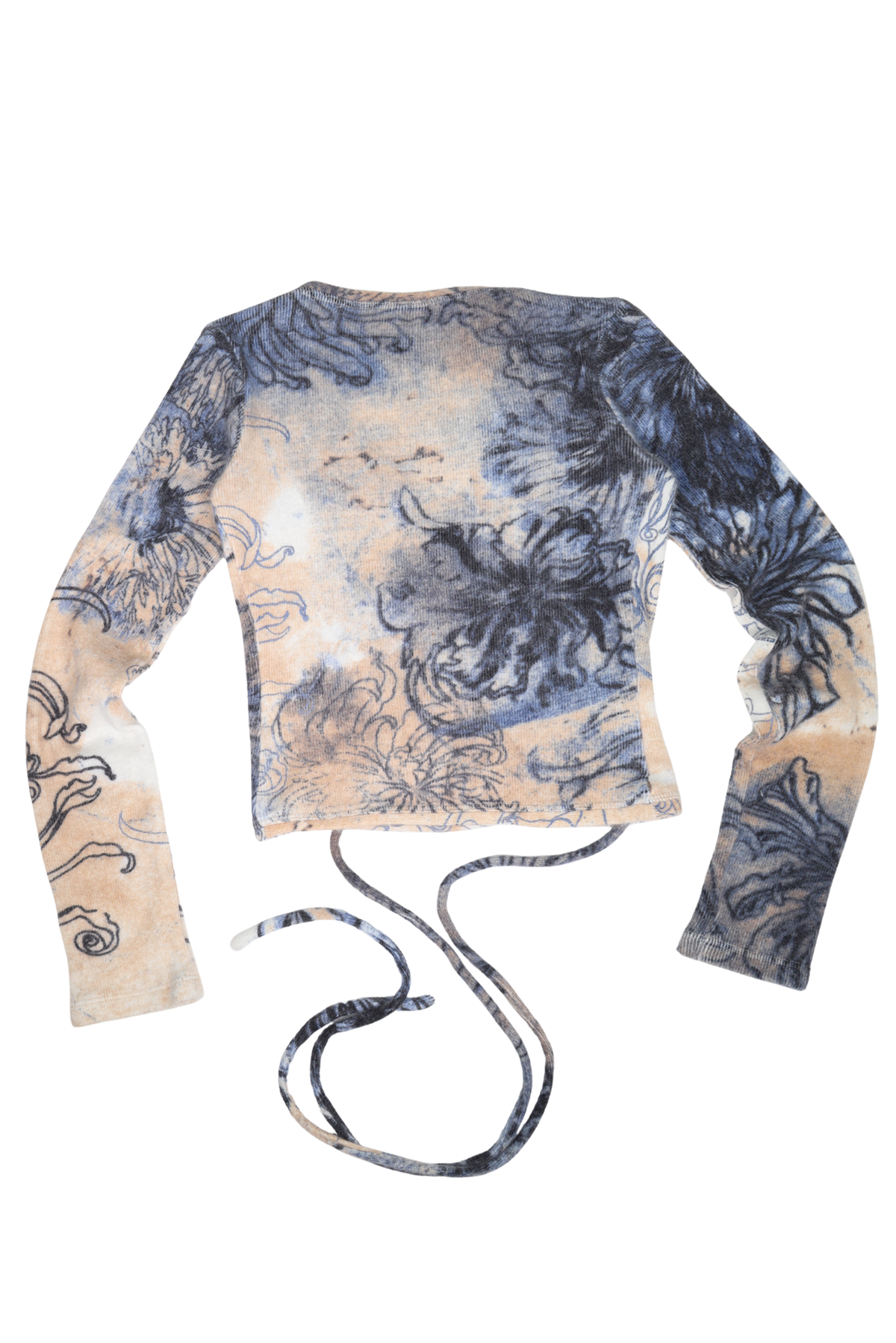 RARE 2004 Roberto Cavalli Angora Mohair Floral Wrap Bolero