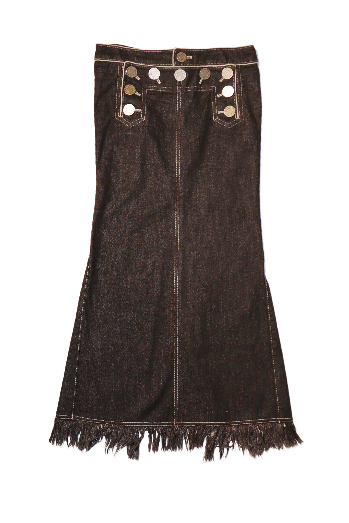 Jean Paul Gaultier Sailor Button Skirt with Lacing