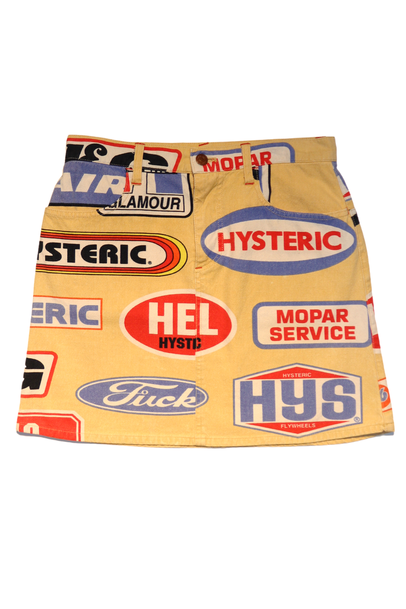 90s Hysteric Glamour "Mopar Service" Skirt