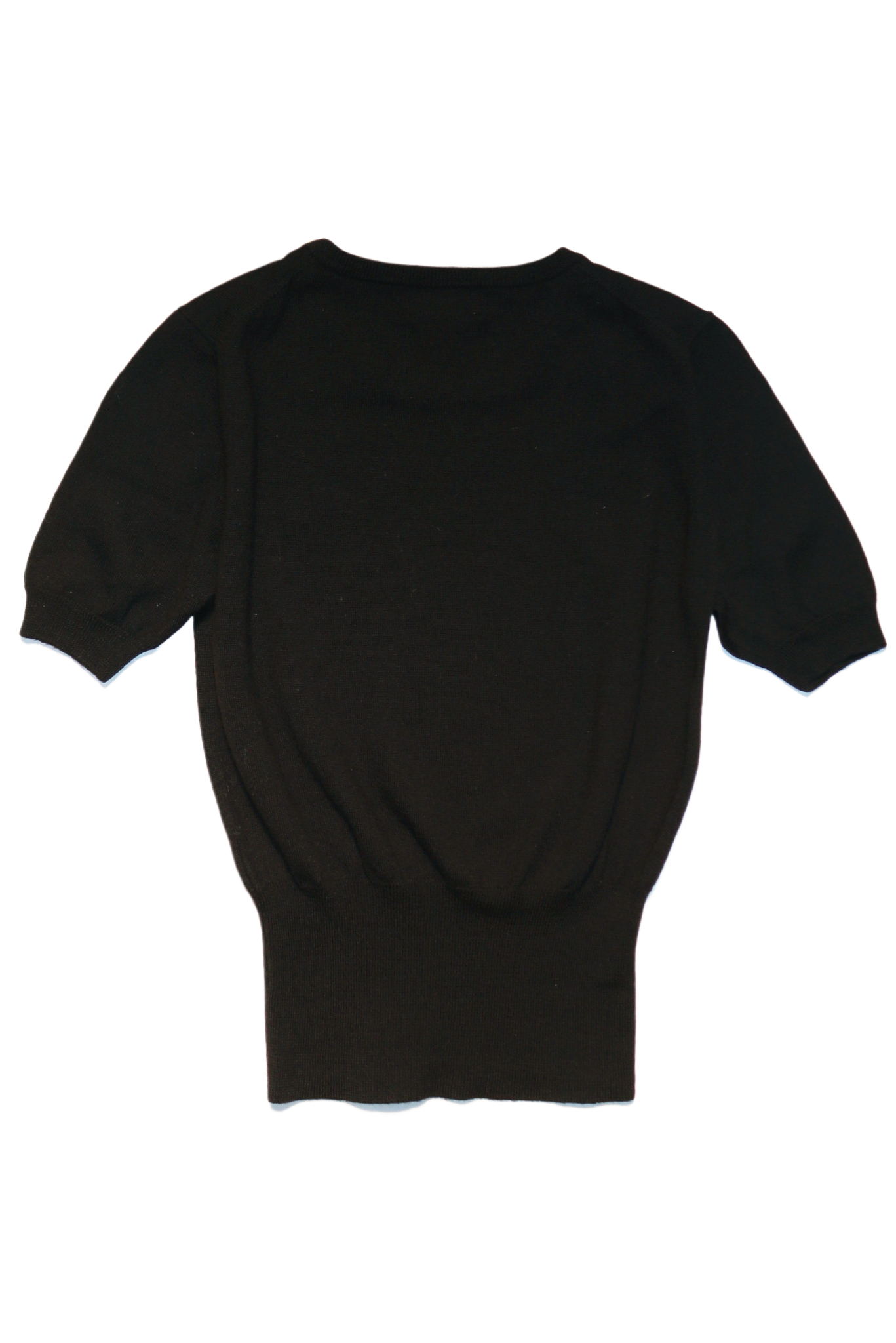 Vivienne Westwood 100% Wool Short-Sleeve Sweater Red Orb Logo