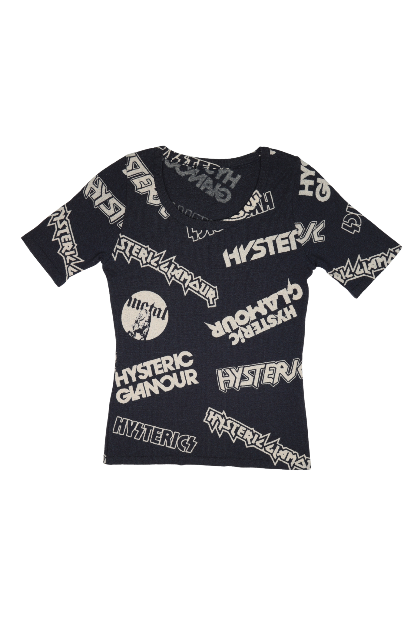 Vintage Hysteric Glamour 1990s Metal Logo Short Sleeve