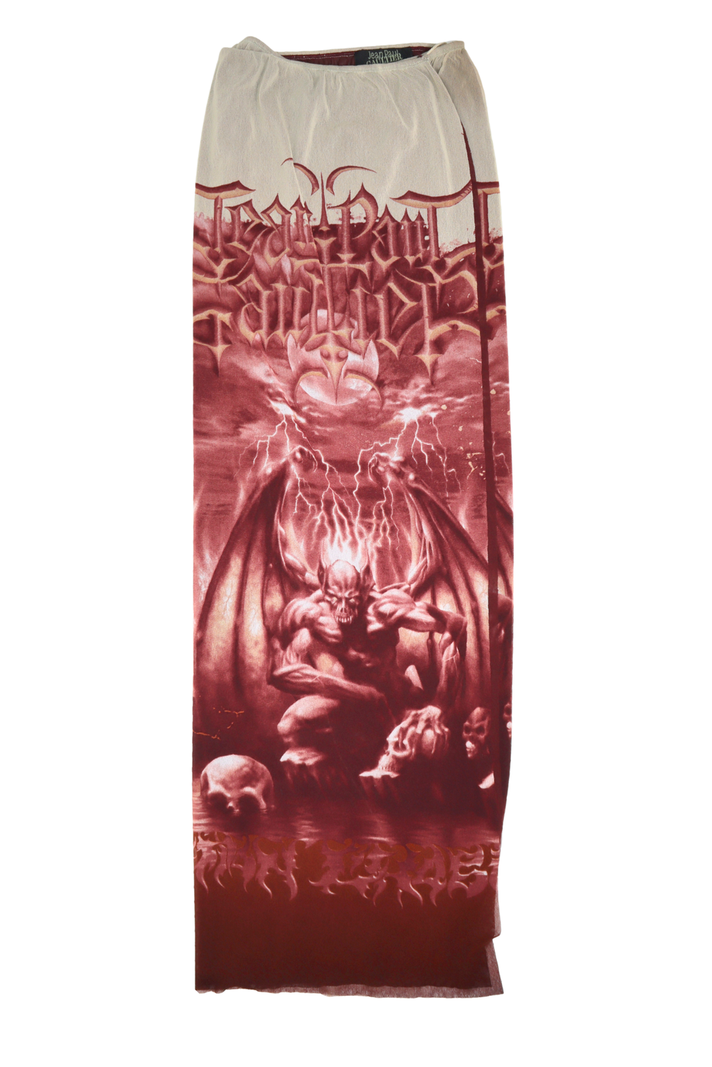 Vintage Jean Paul Gaultier S/S 2001 Wrapped Mesh Gargoyle Skirt