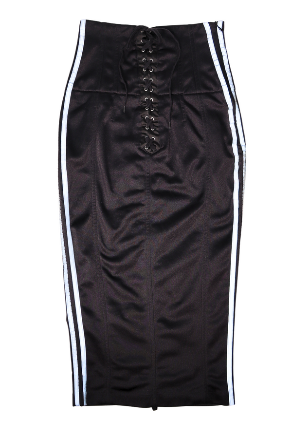D&G Eyelet Corset Skirt with 3M Stripe Maxi Length