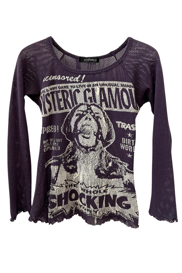 Vintage Hysteric Glamour "The Whole Shocking Story" Longsleeve