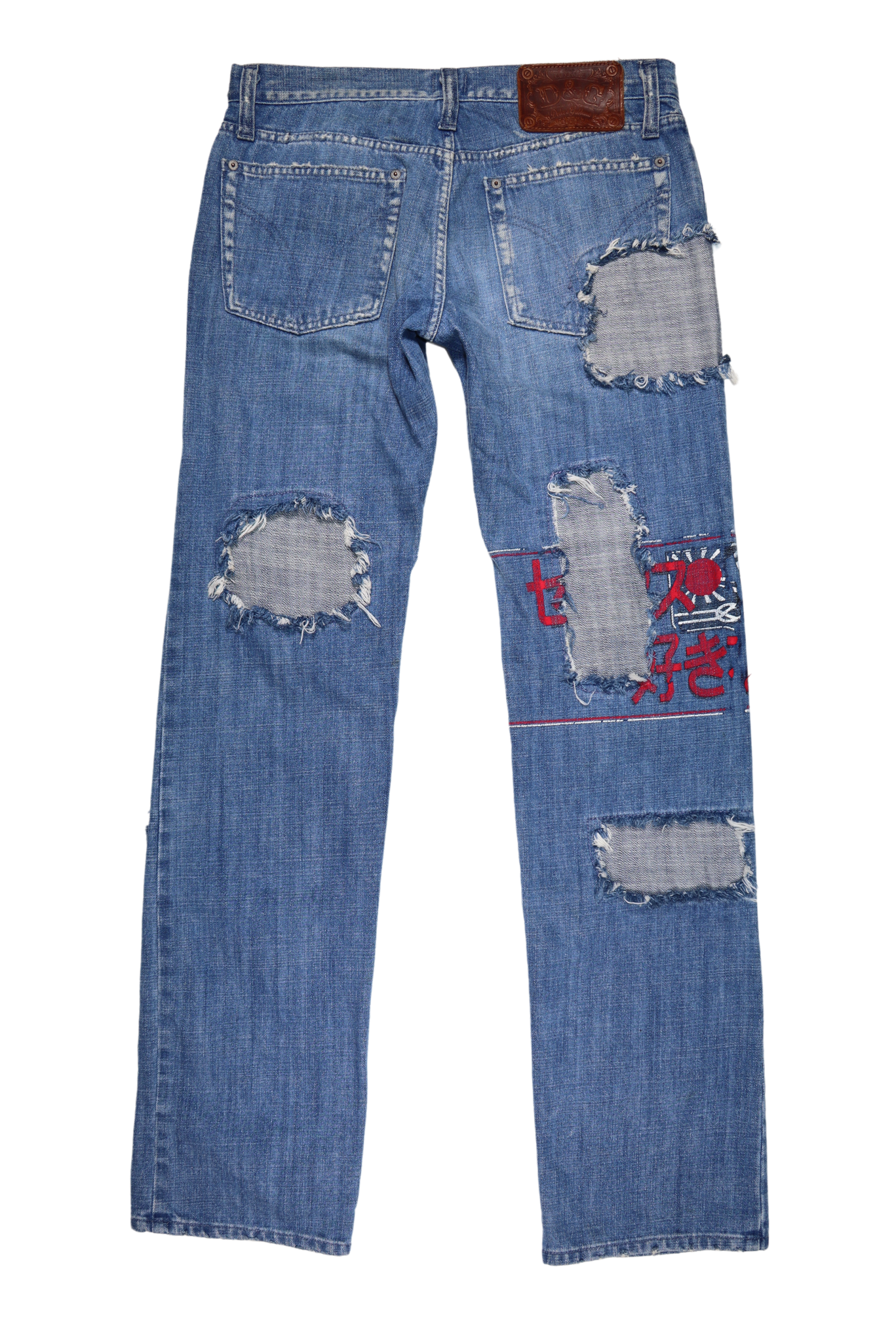 Vintage D&G Hiragana Patchwork Denim Jean