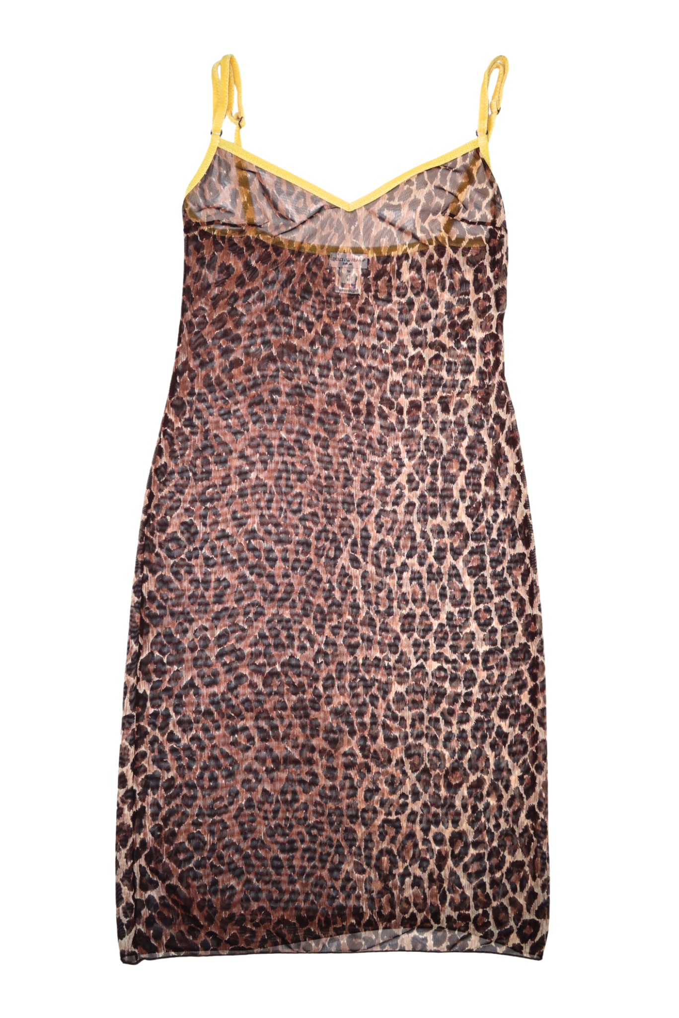 D&G Rare Fuzzy Leopard Slip Dress