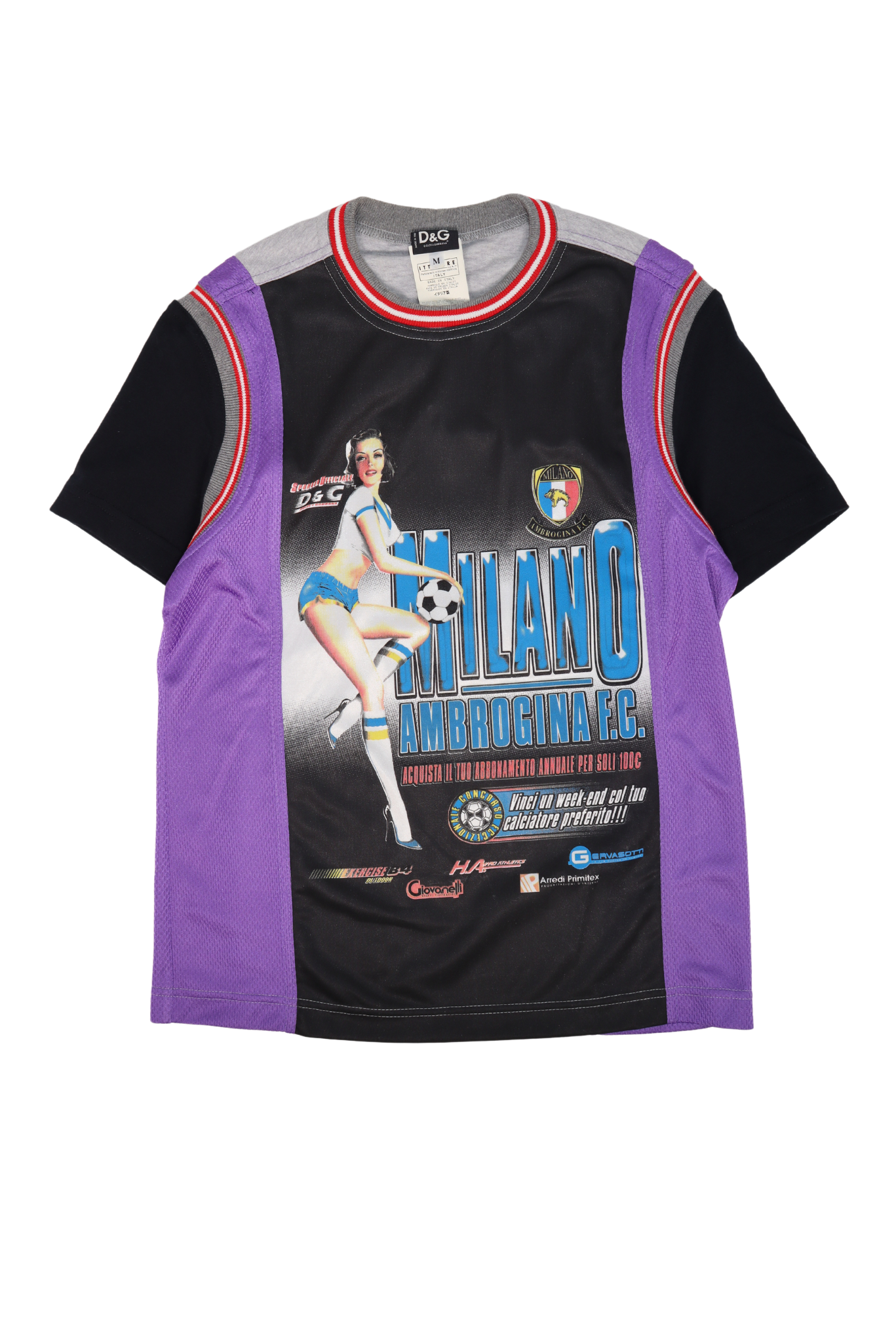 Vintage D&G Milano Pinup Soccer Jersey