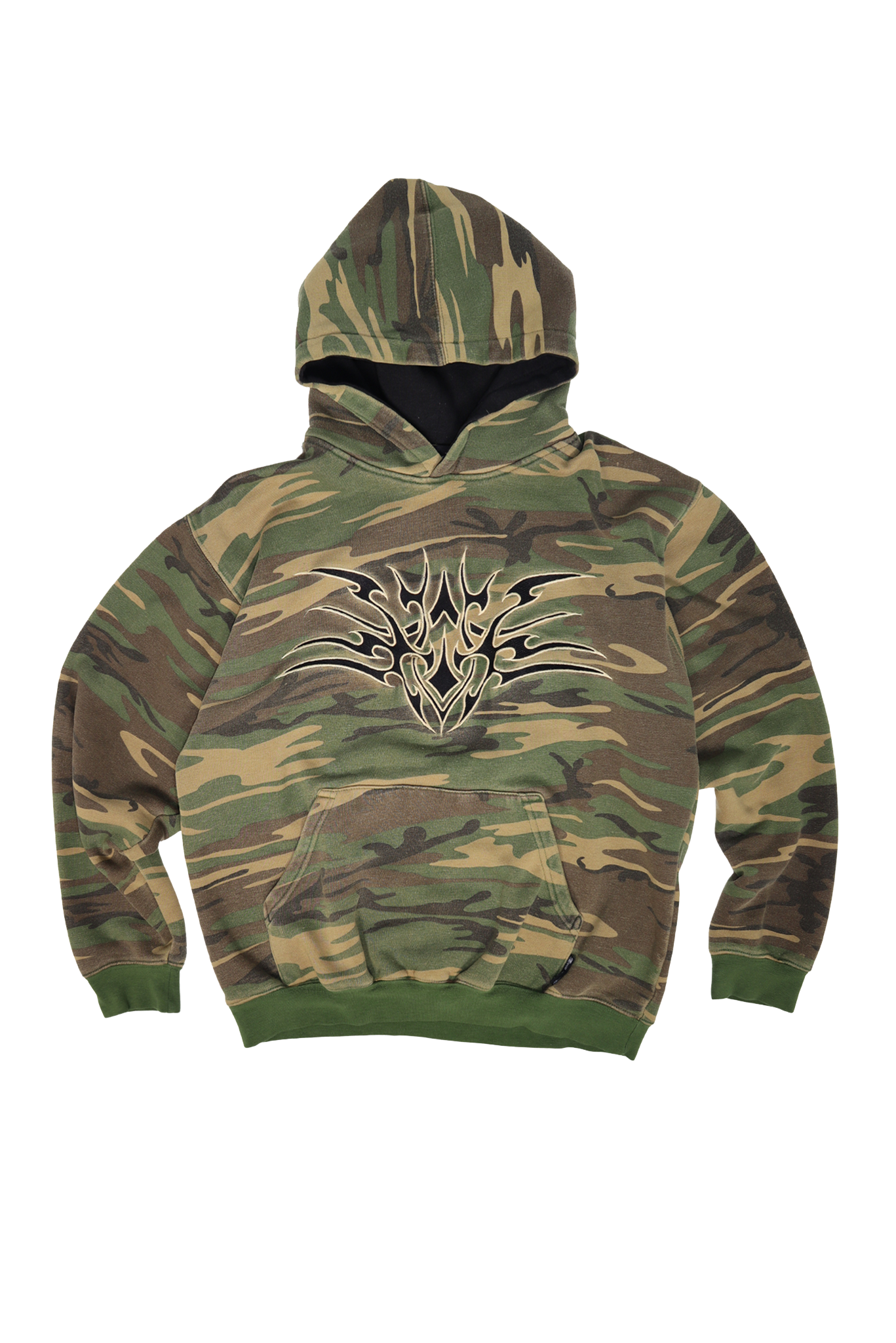 Vintage Camo Boxy Embroidered Hoodie
