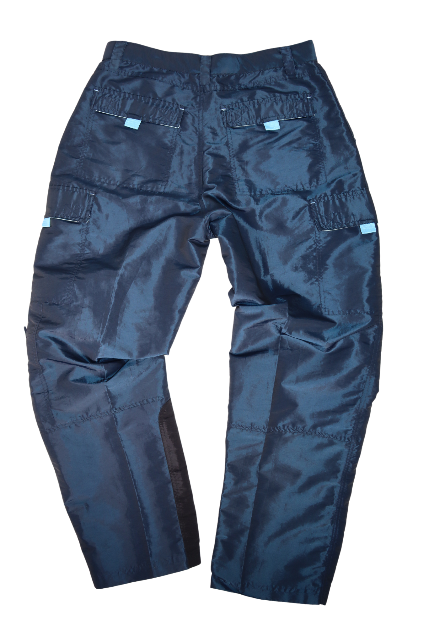 FUBU Nylon Navy Iridescent Track Pants