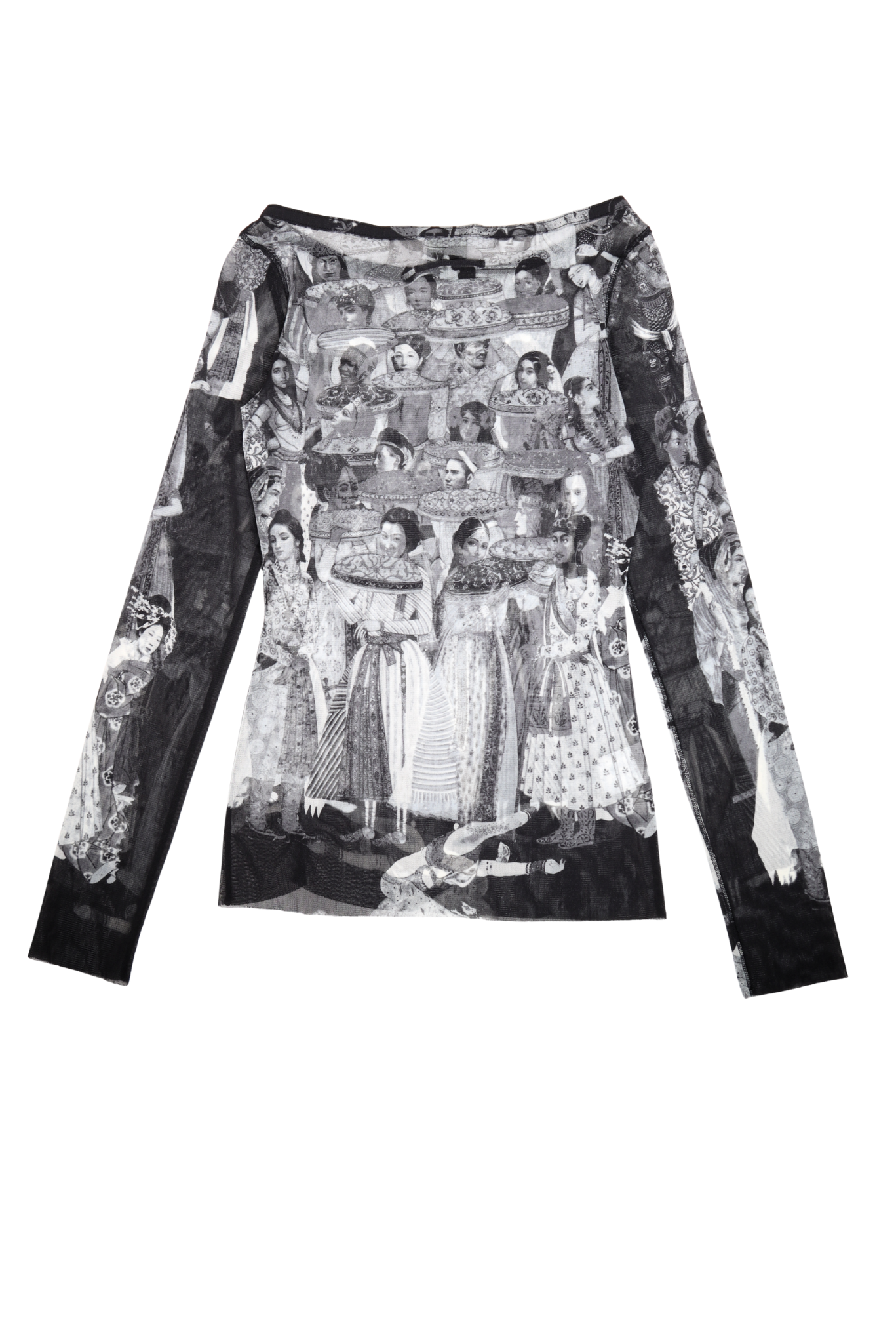 Rare Vintage 2003 Jean Paul Gaultier Femme "People" Mesh Longsleeve