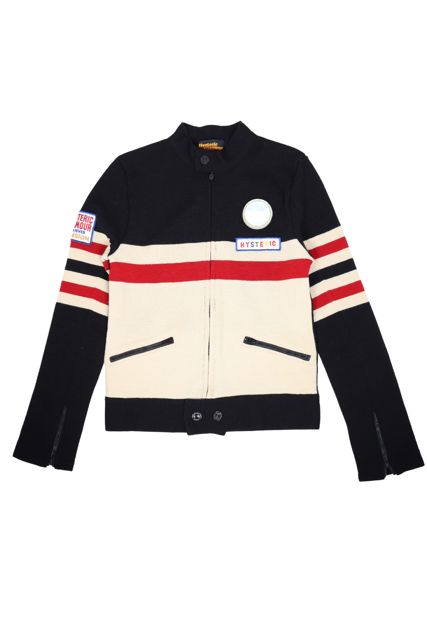 Hysteric Glamour 1990s Stripe Knit Track Jacket