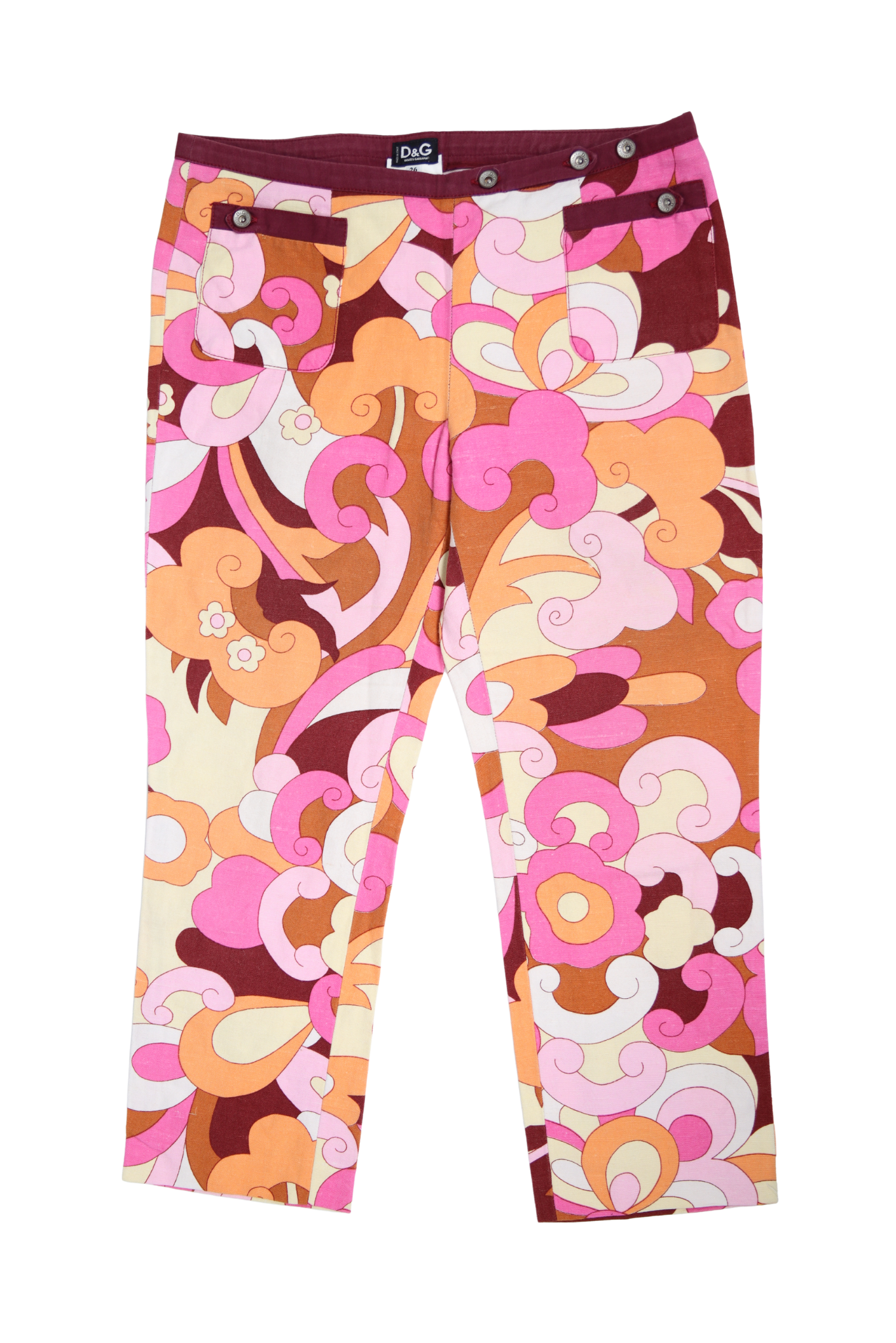Vintage D&G Psychedelic Printed Capris