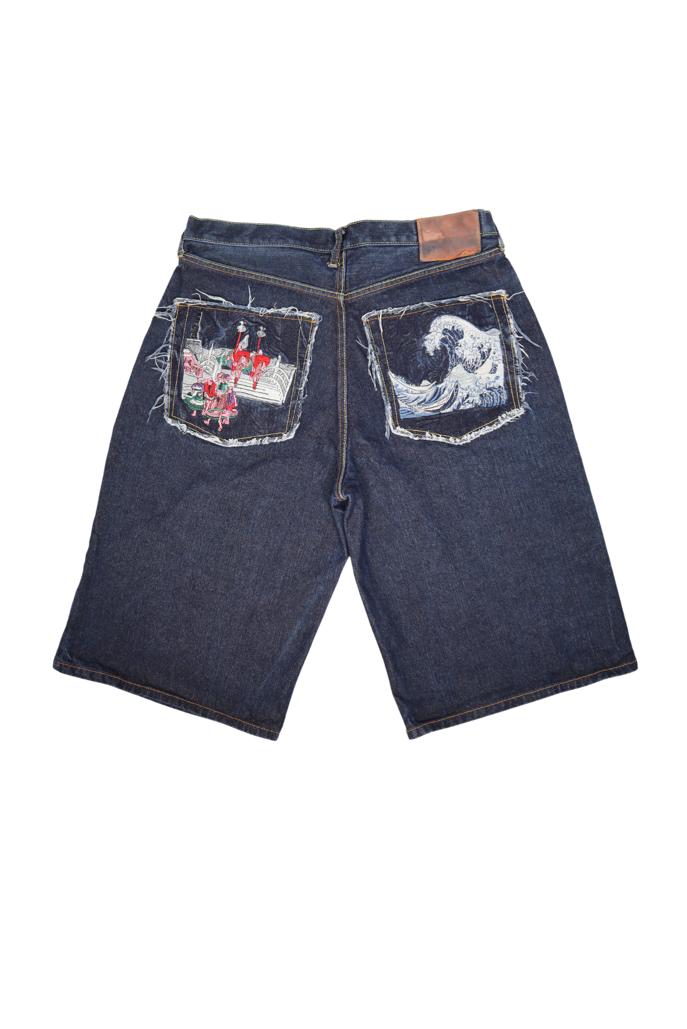 Vintage RMC Samurai & Tsunami Indigo Denim Shorts