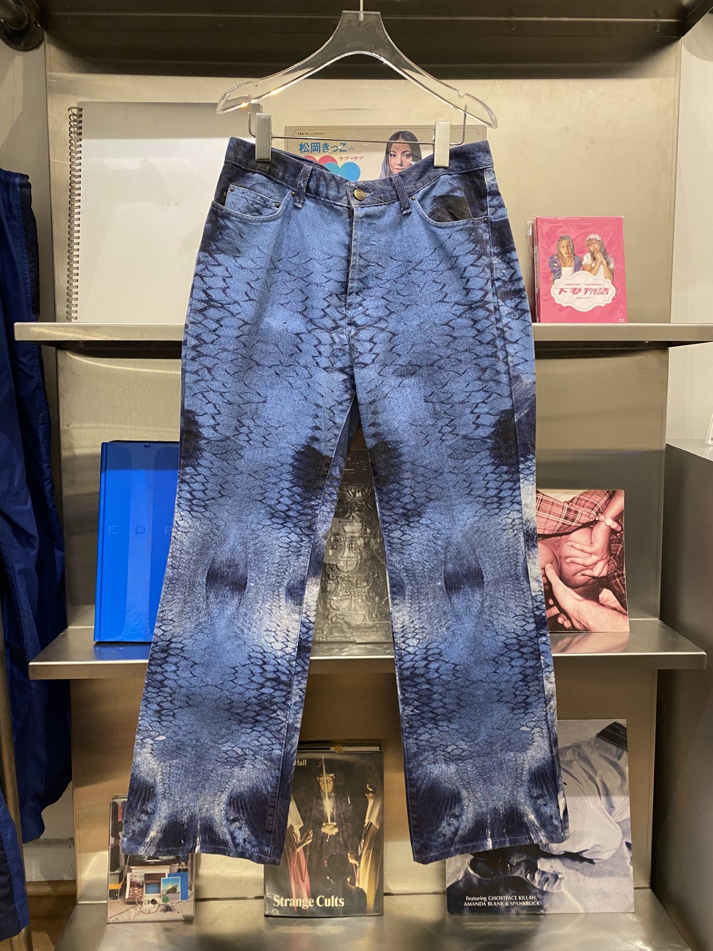 Vintage Roberto Cavalli 00's Fish Scale Printed Pants